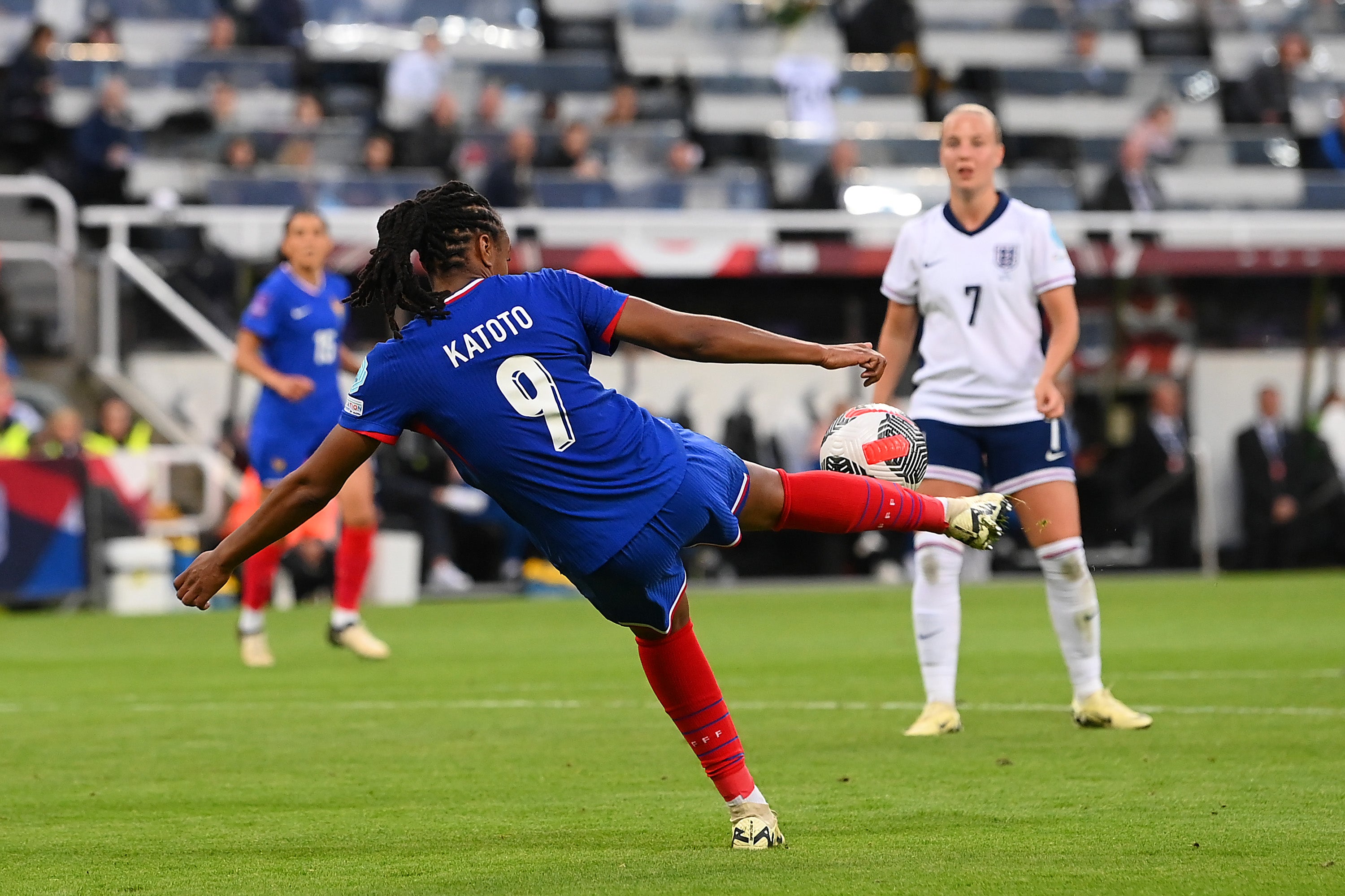 Marie-Antoinette Katoto’s swivel strike was enough to secure France all three points