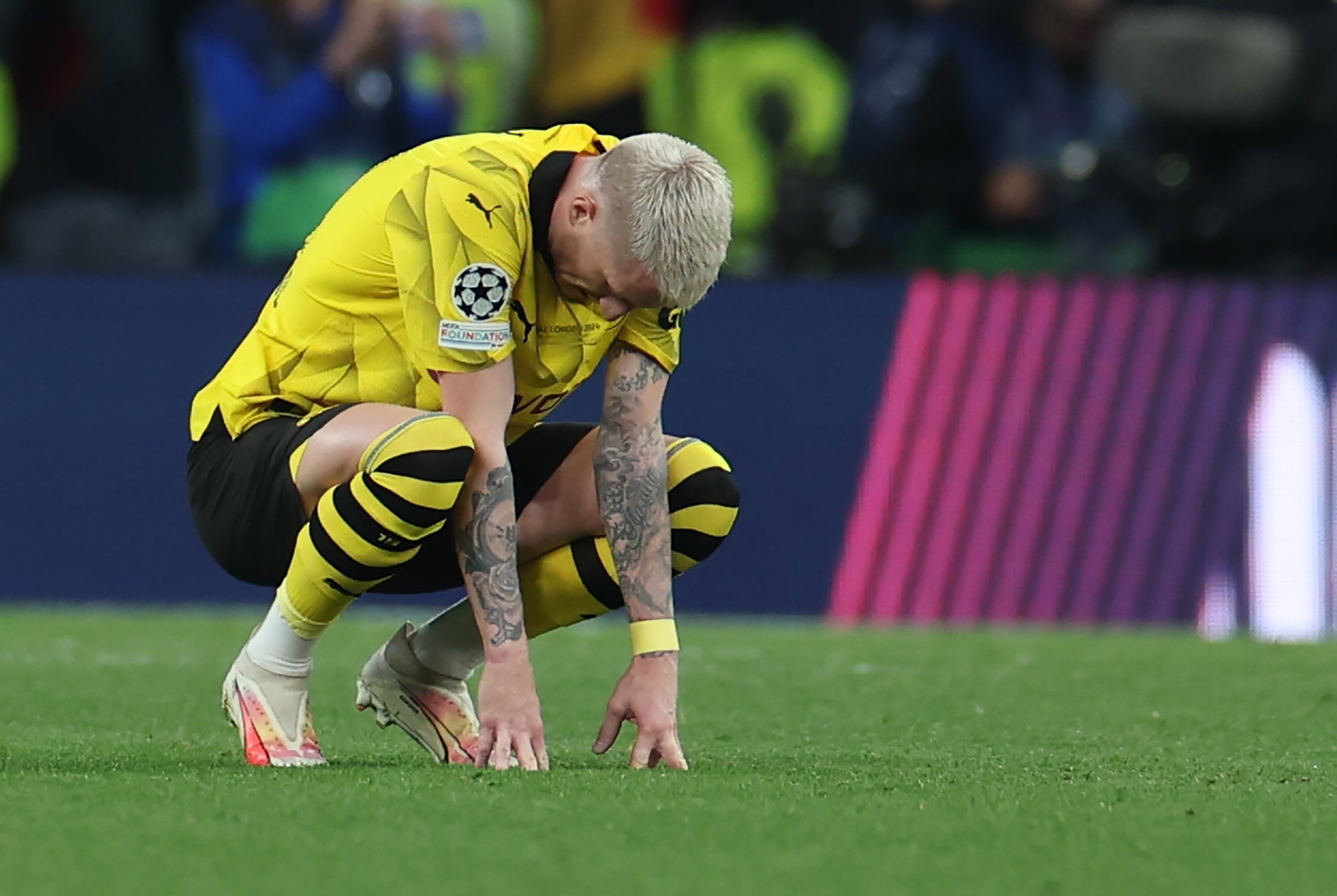 Marco Reus’s Dortmund career ended in heartbreak, with defeat in the Champions League final