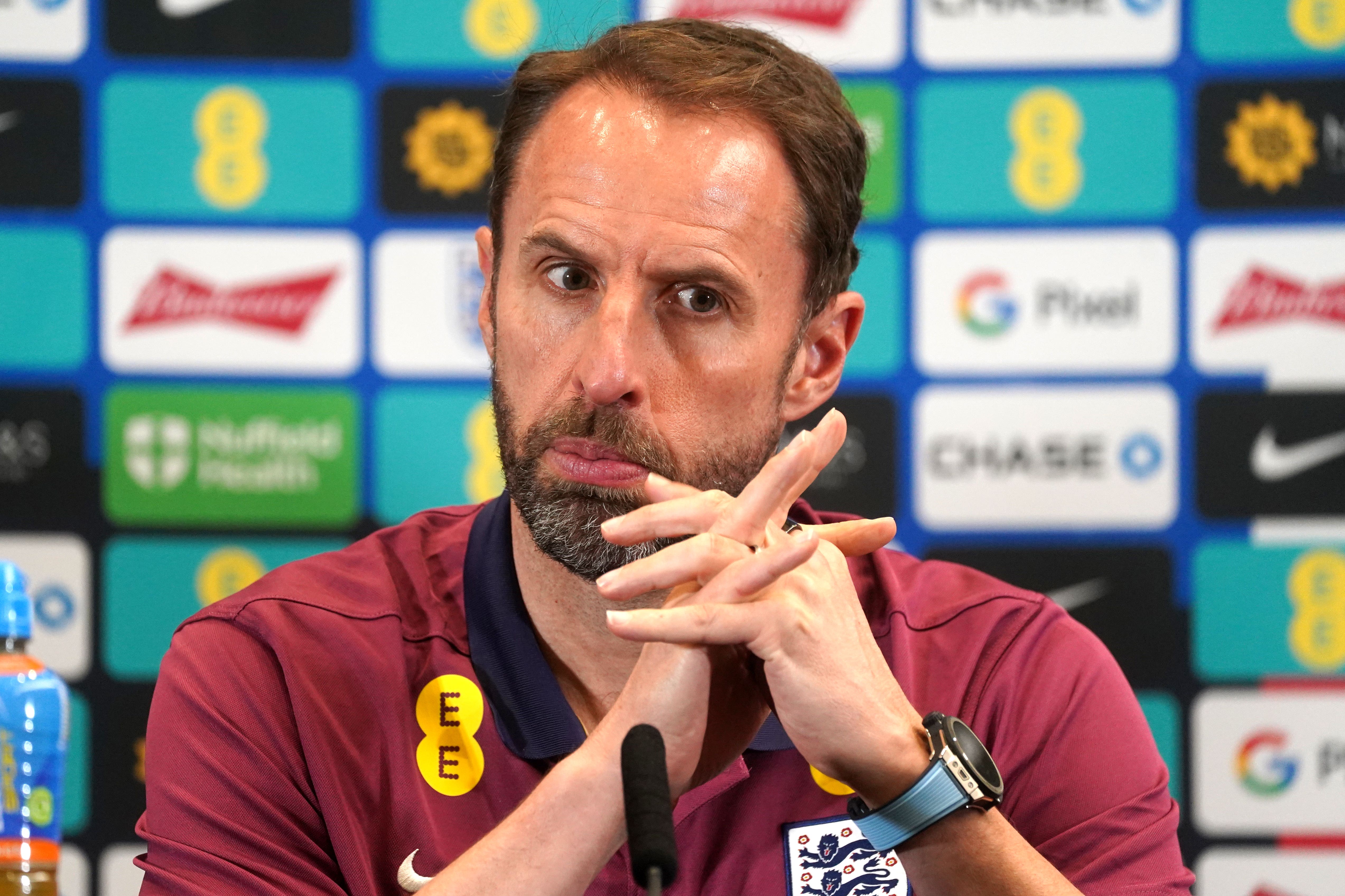 Gareth Southgate was cautiously optimistic about the progress of England’s injured players