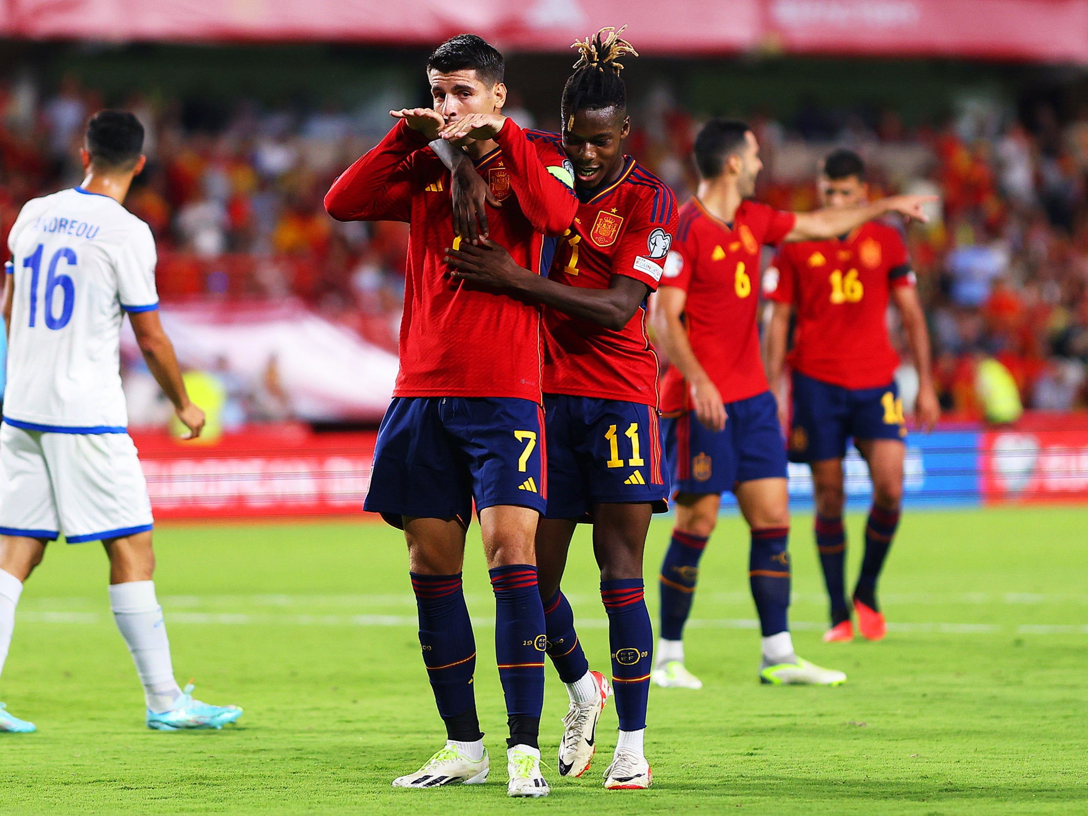 Morata and Nico Williams could lead Spain’s attack