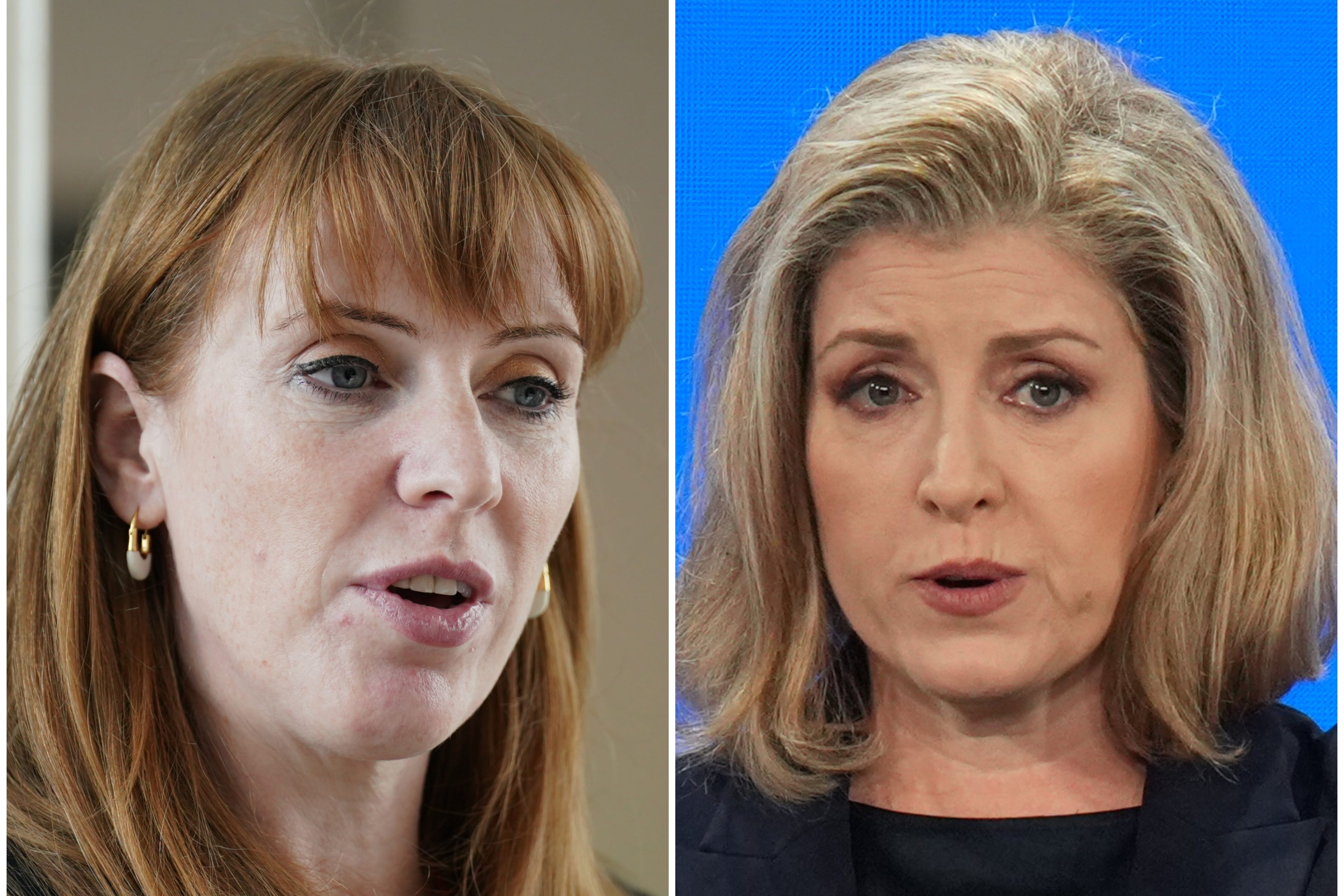 Angela Rayner and Penny Mordaunt (PA)