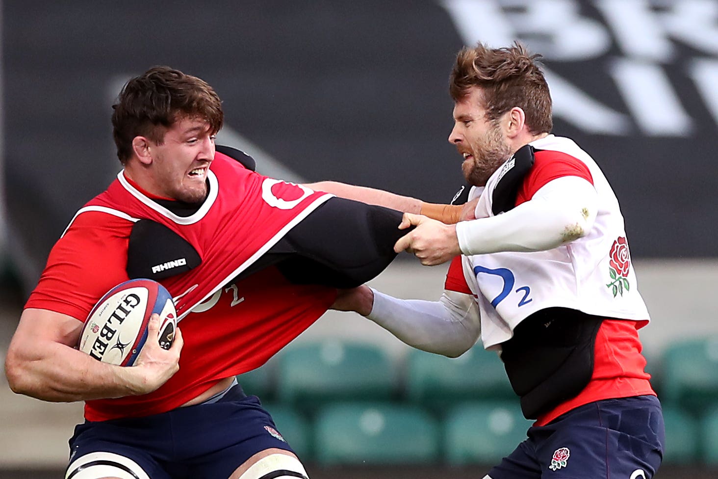 Tom Curry (left) has been included in England’s squad after returning from injury