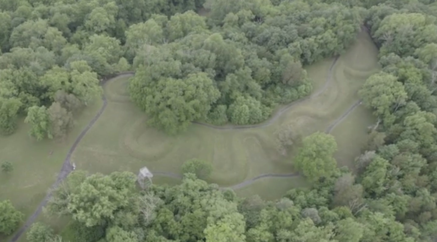 The newly-discovered giant snake cliff engravings are part of a much wider global ‘mega-serpent’ tradition or series of traditions. Some snake images, scraped onto the surfaces of deserts or built as earthworks, are huge - including this 900 year old 411 metre long serpent earthwork in Ohio