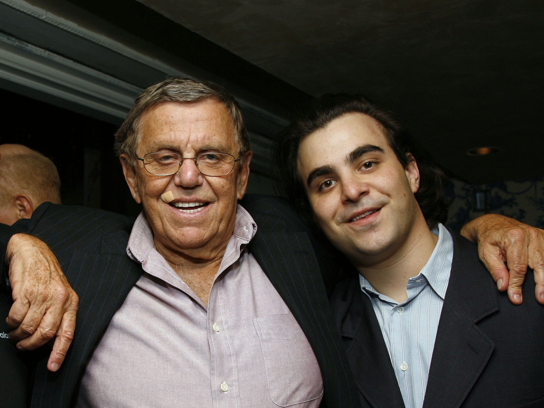 Henry Jarecki, left, with his son Nicholas Jarecki at a film preview in July 2006