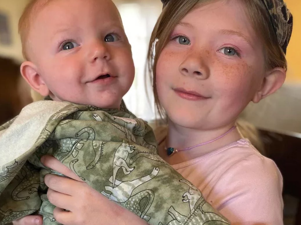 Isaac Baum, 2, and his sister Scarlet Parmeley, 9, of Festus, Missouri. The children were allegedly murdered by their mother, Ashley Parmeley, on 28 May, 2024