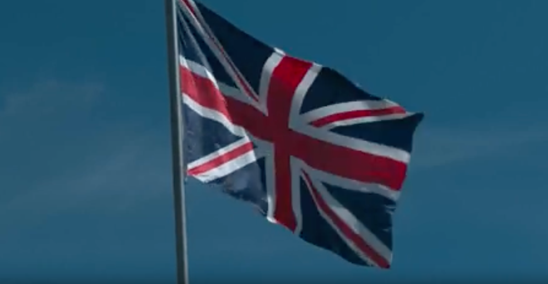 The Union Jack drew attention on social media