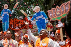 India election results 2024 live: Modi landslide fails to materialise as BJP set to lose outright majority