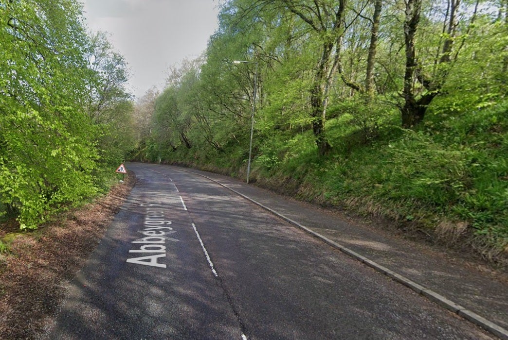 A section of Abbeygreen Road, Lesmahagow, near where a boy was found dead in the woods