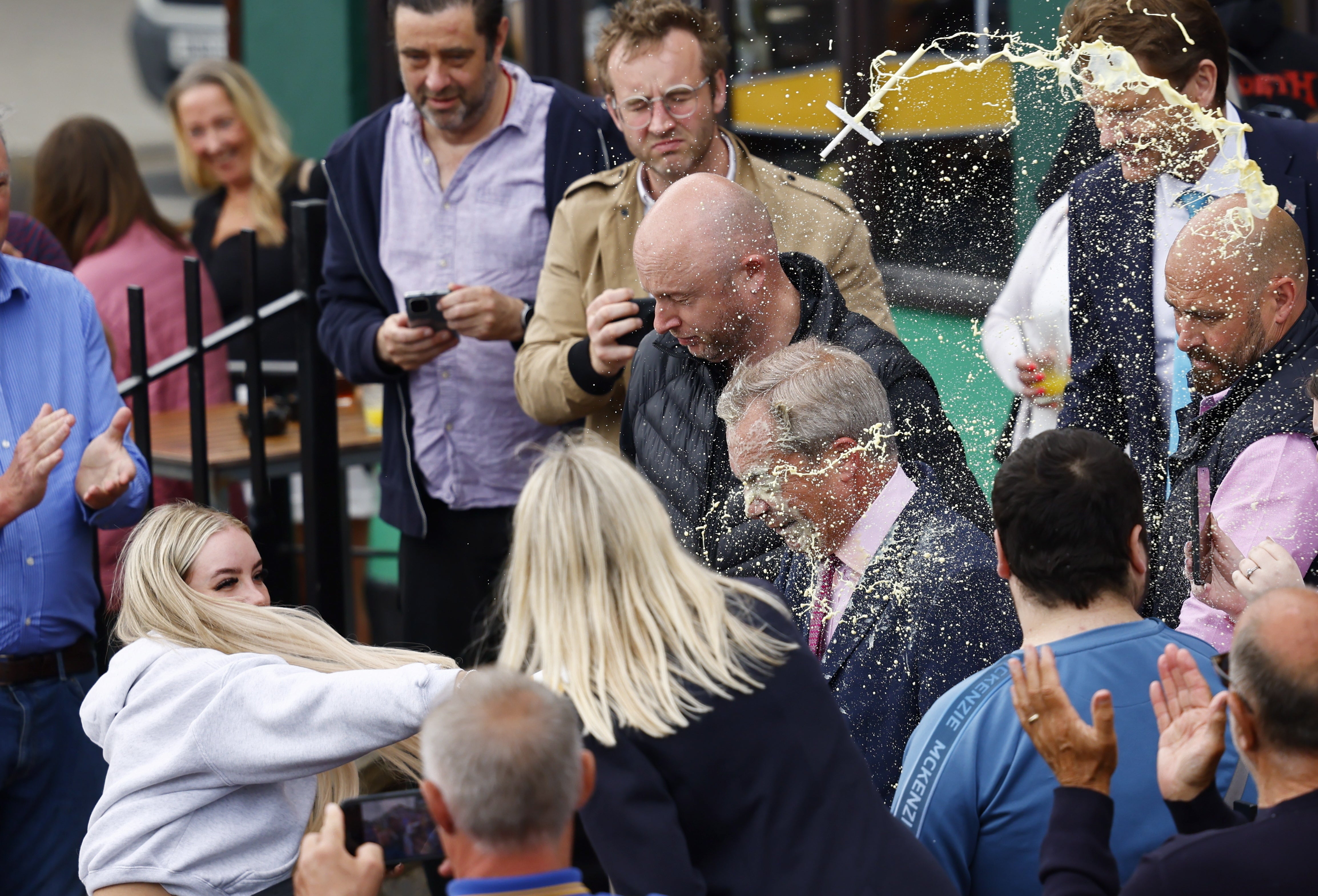 As he launched his campaign in Clacton, Farage promised to be ‘a bloody nuisance’ – before having a milkshake thrown over him