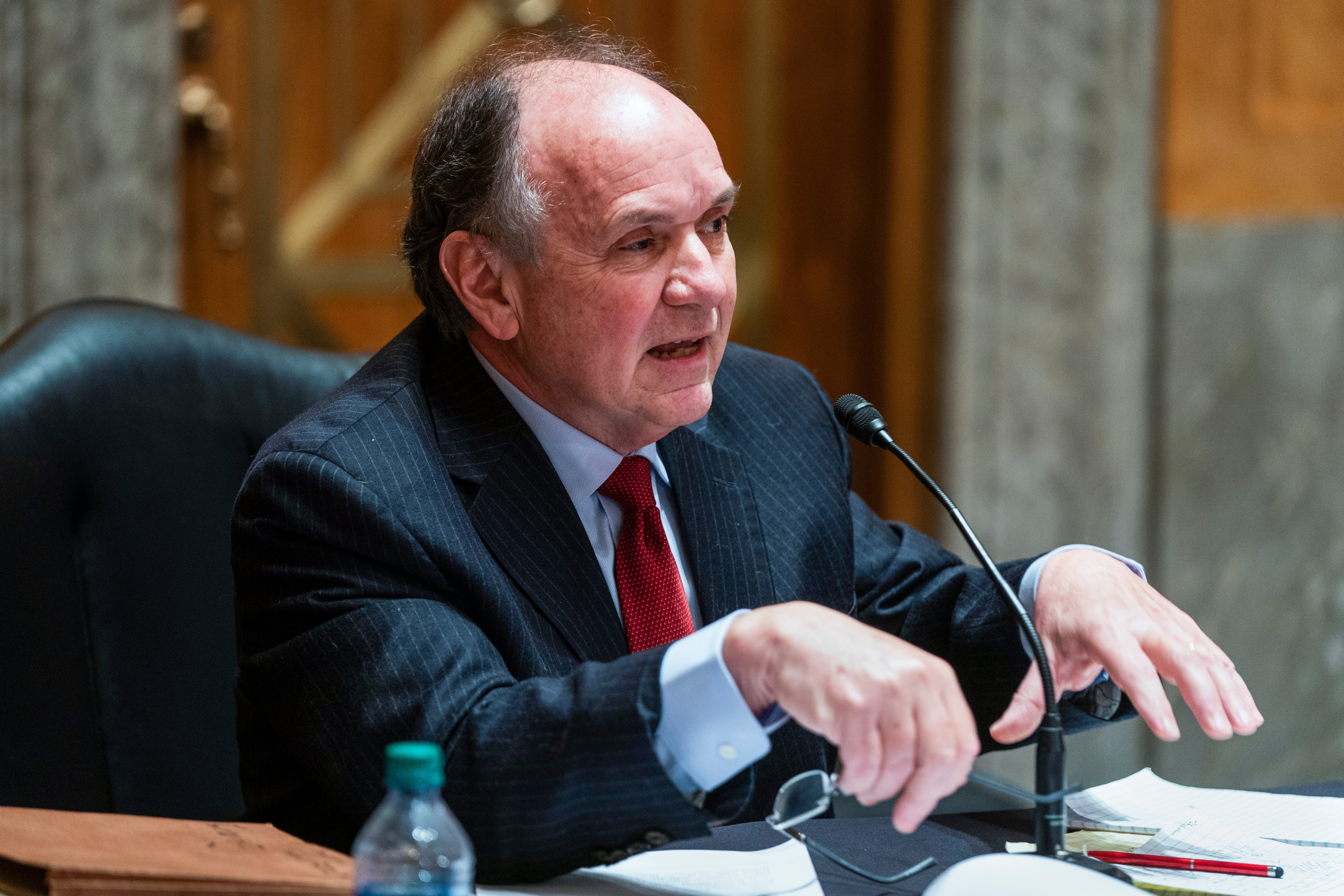 Donald Trump’s former attorney Jim Trulis, now facing a total of 11 felony charges for pushing a slate of alternative electors in Wisconsin, talks about election seucrity at a 2020 hearing.