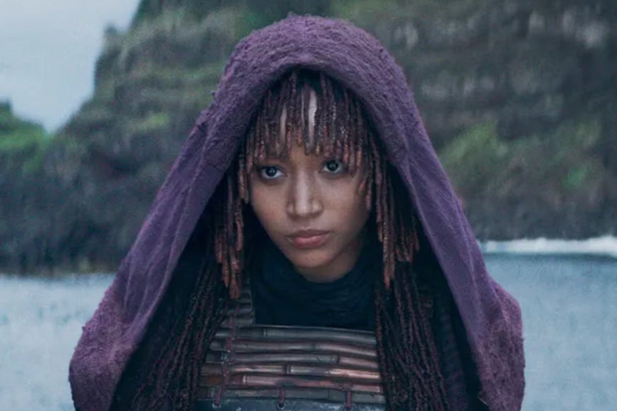 Dark side doppelganger: Amandla Stenberg double roles in the series as Osha and her rogue twin Mae