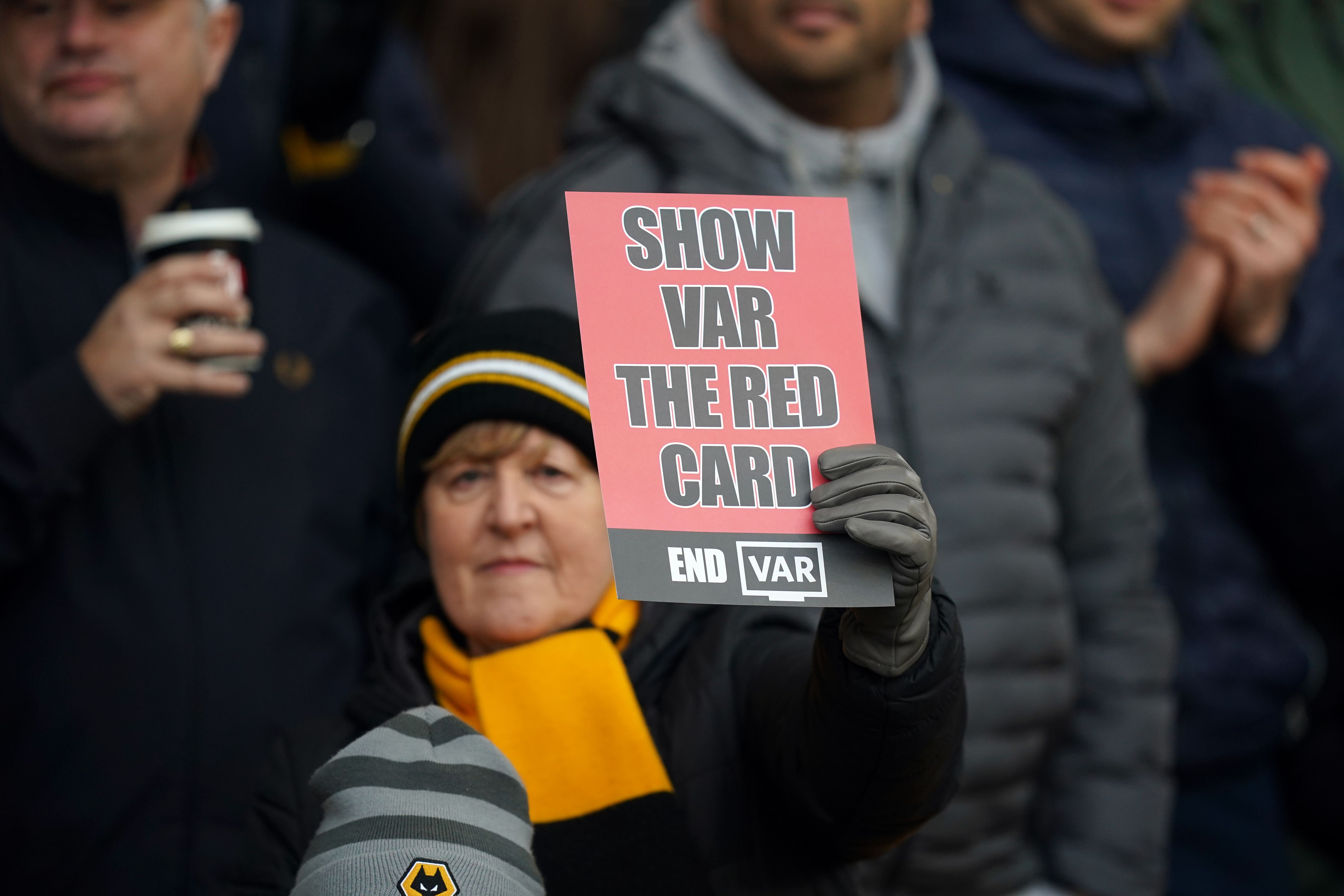 Fans have expressed frustration at the way VAR is implemented