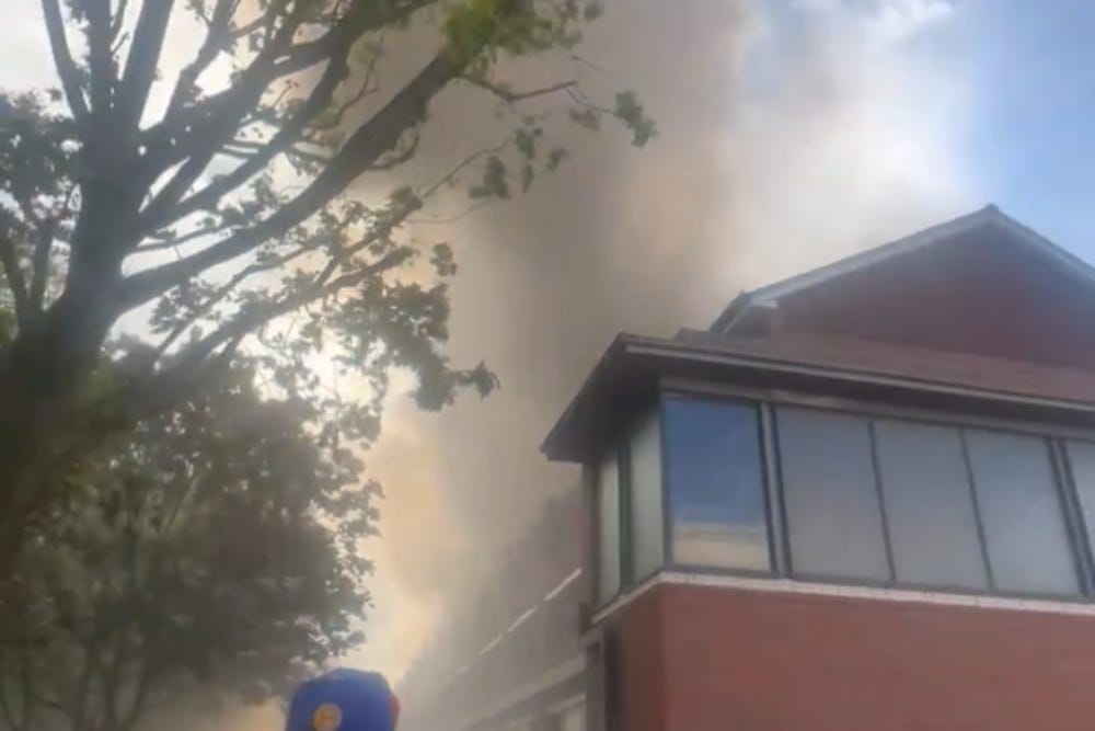 Hackney residents were urged to keep windows closed and to stay indoor after smoke billowed from a flat fire (Rosie Speirs/PA)