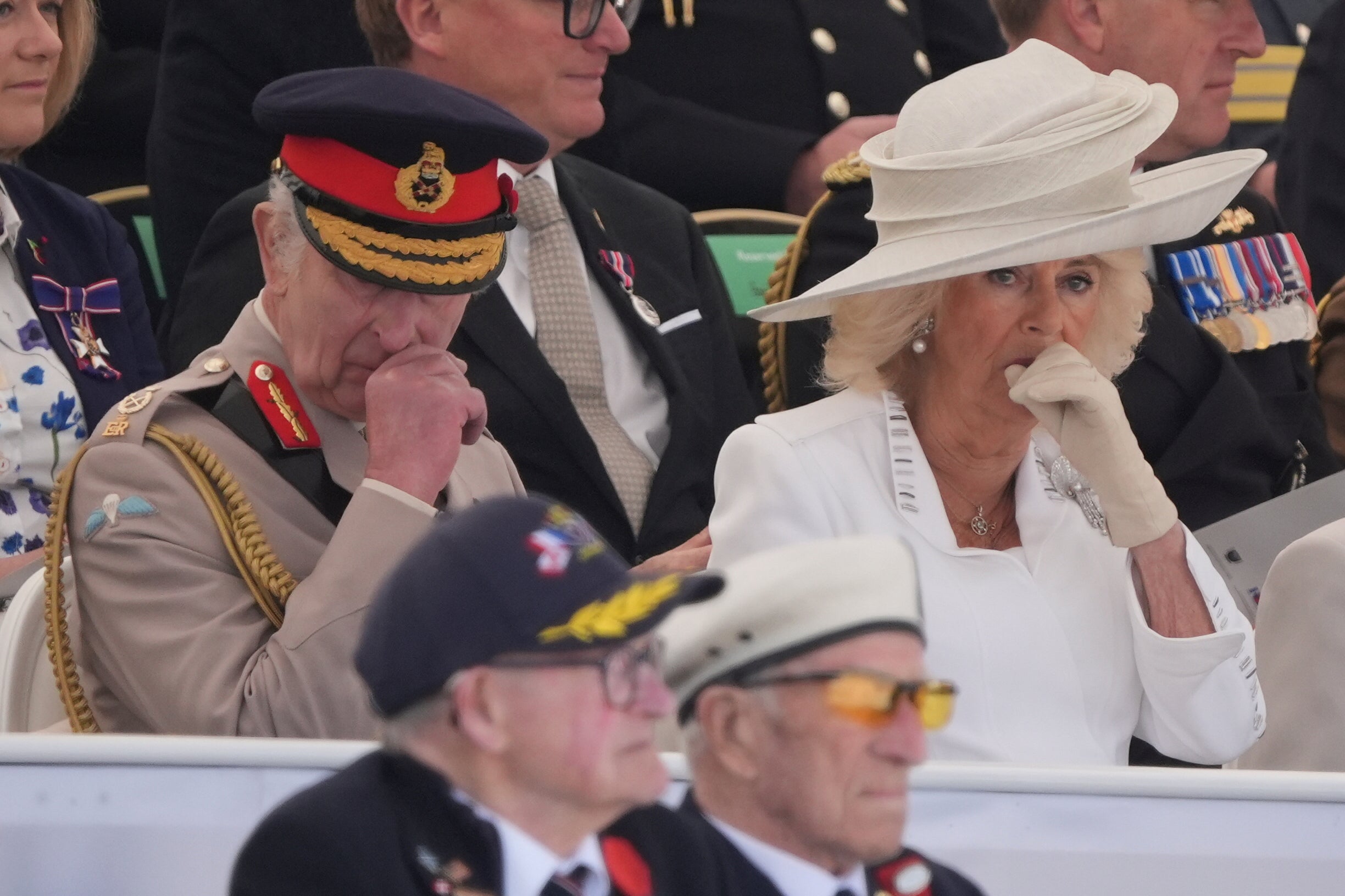 The King and Queen were often overcome with emotion