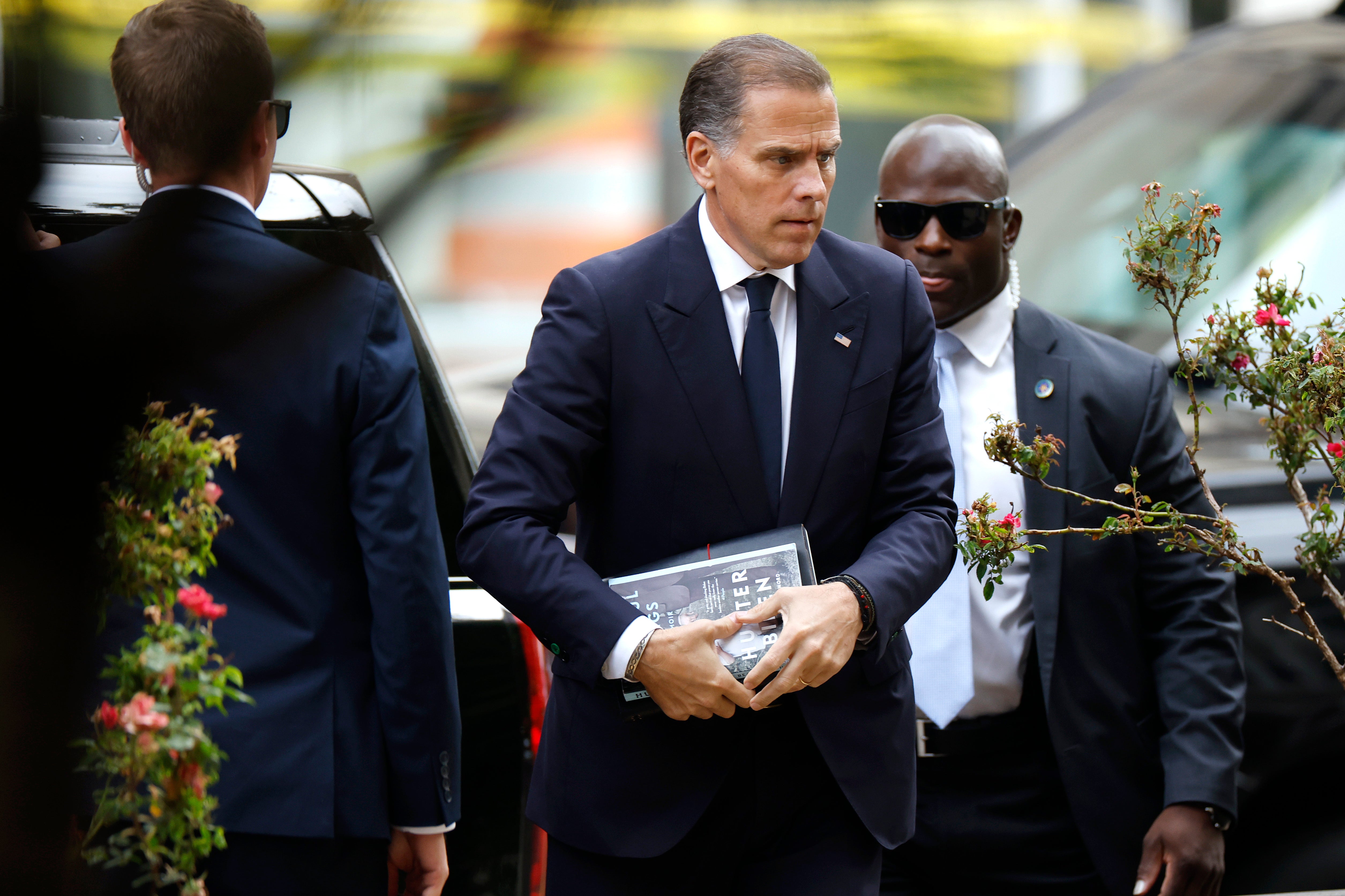 Hunter Biden, son of President Joe Biden, arrives at federal court in Wilmington, Delaware