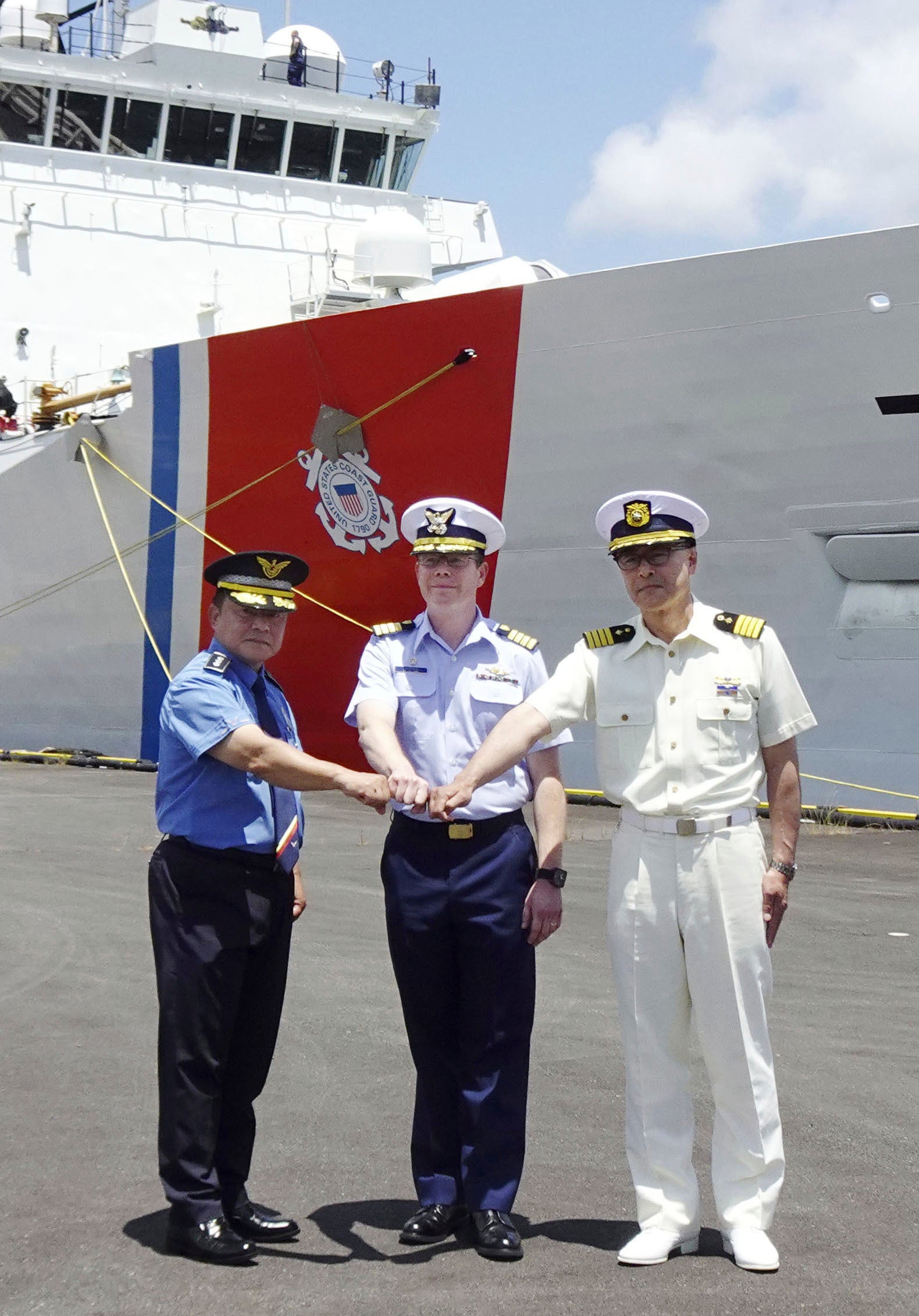 CORRECTION Japan US South Korea Drill