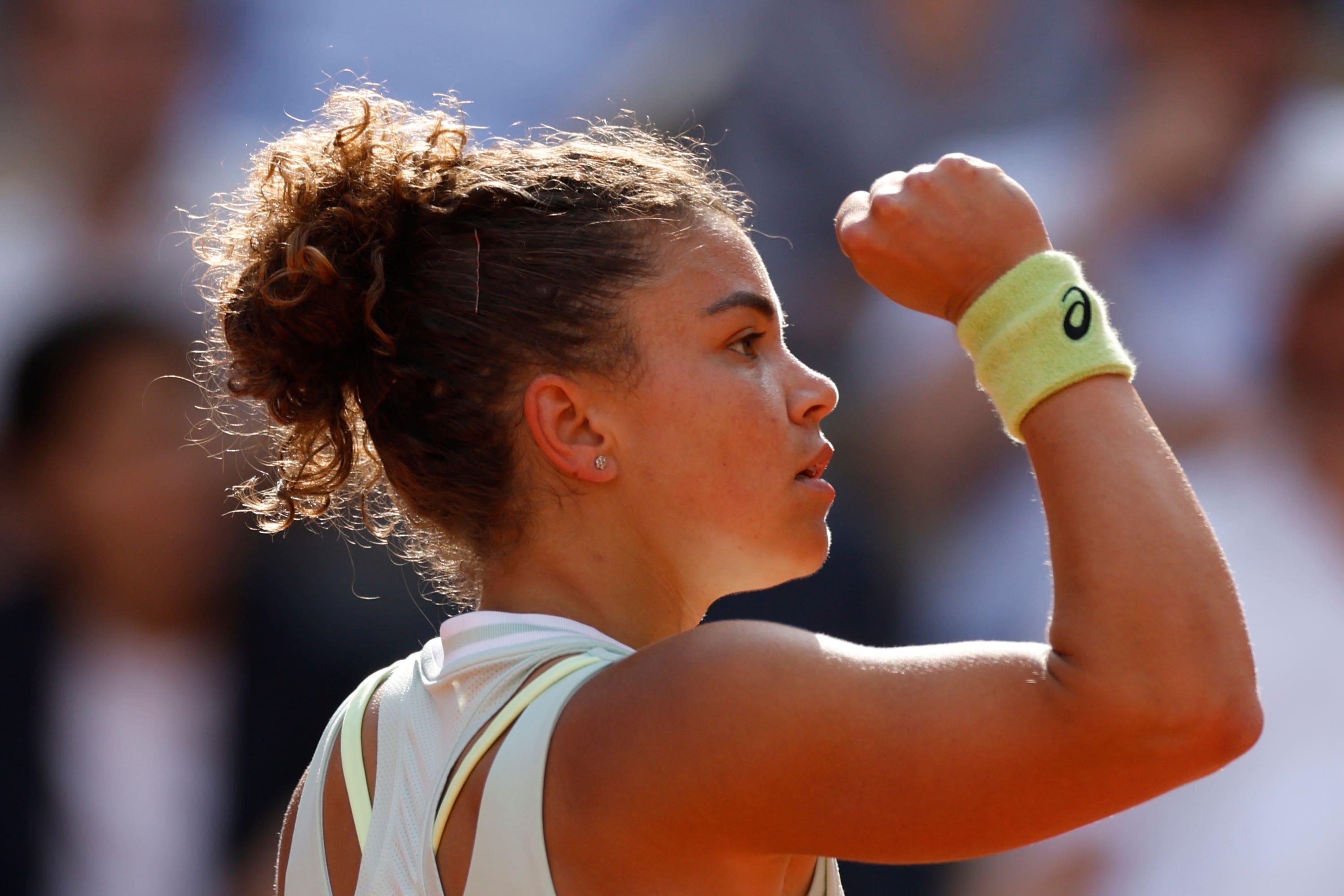 Jasmine Paolini is a surprise French Open finalist (Jean-Francois Badias/AP)