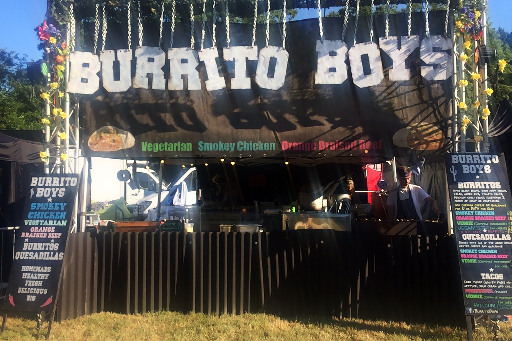 Burrito Boys owner Alex Schomberg feels the heat from customers who ask why prices are so high