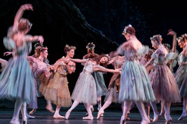 <p>Francesca Hayward (Titania) in ‘The Dream’, The Royal Ballet</p>