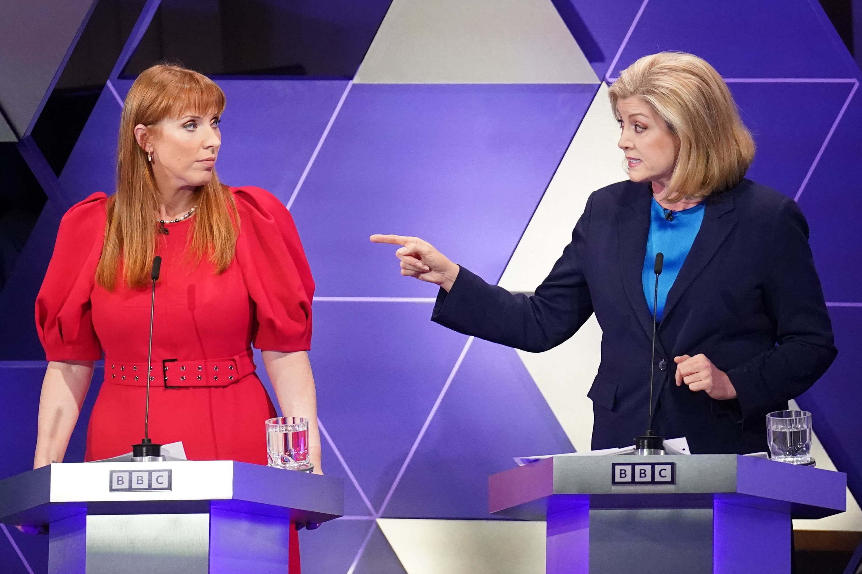 Deputy Labour leader Angela Rayner (left) and Commons Leader Penny Mordaunt (Stefan Rousseau/PA)