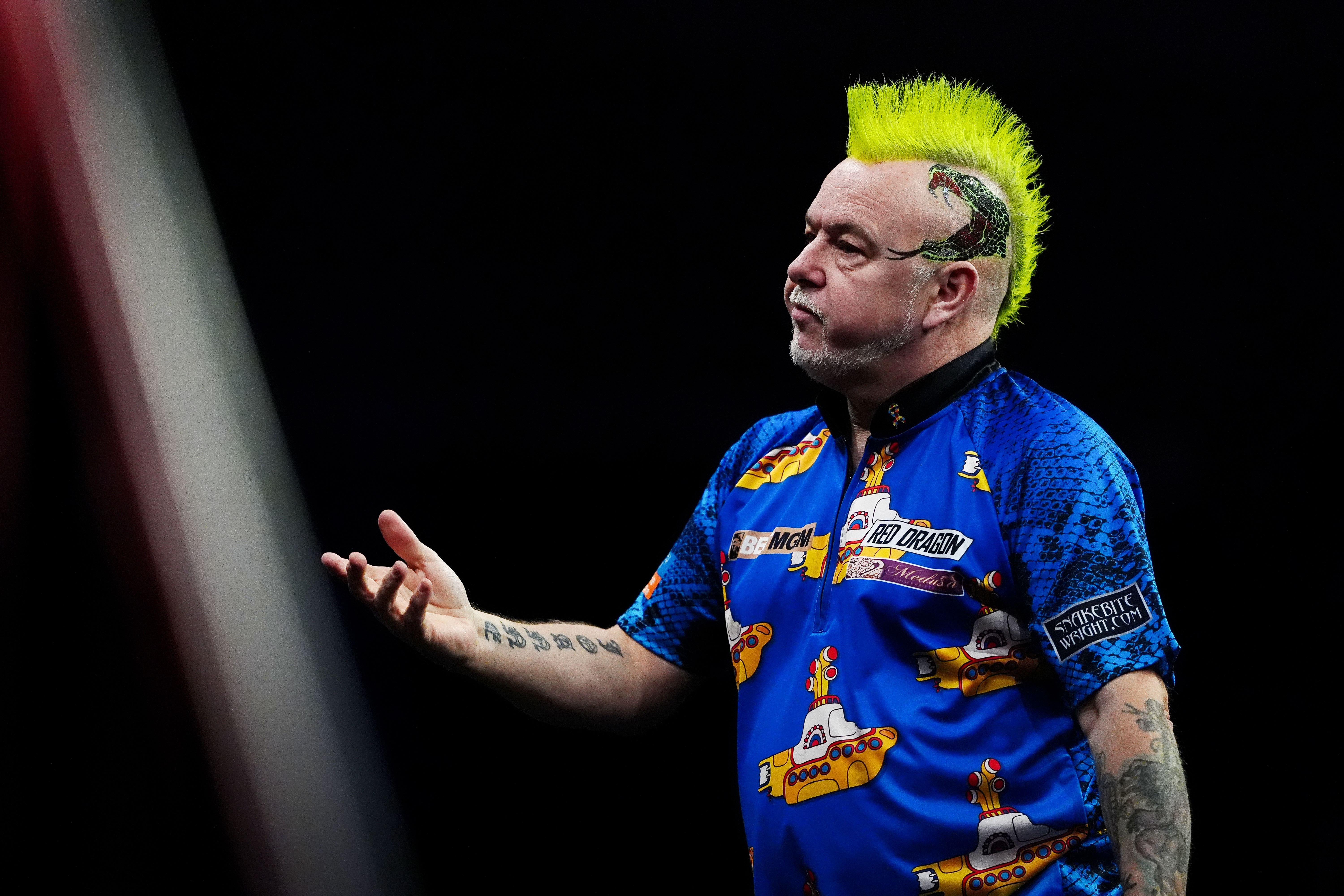 Peter Wright crashed out of the Nordic Darts Masters (Peter Byrne/PA)