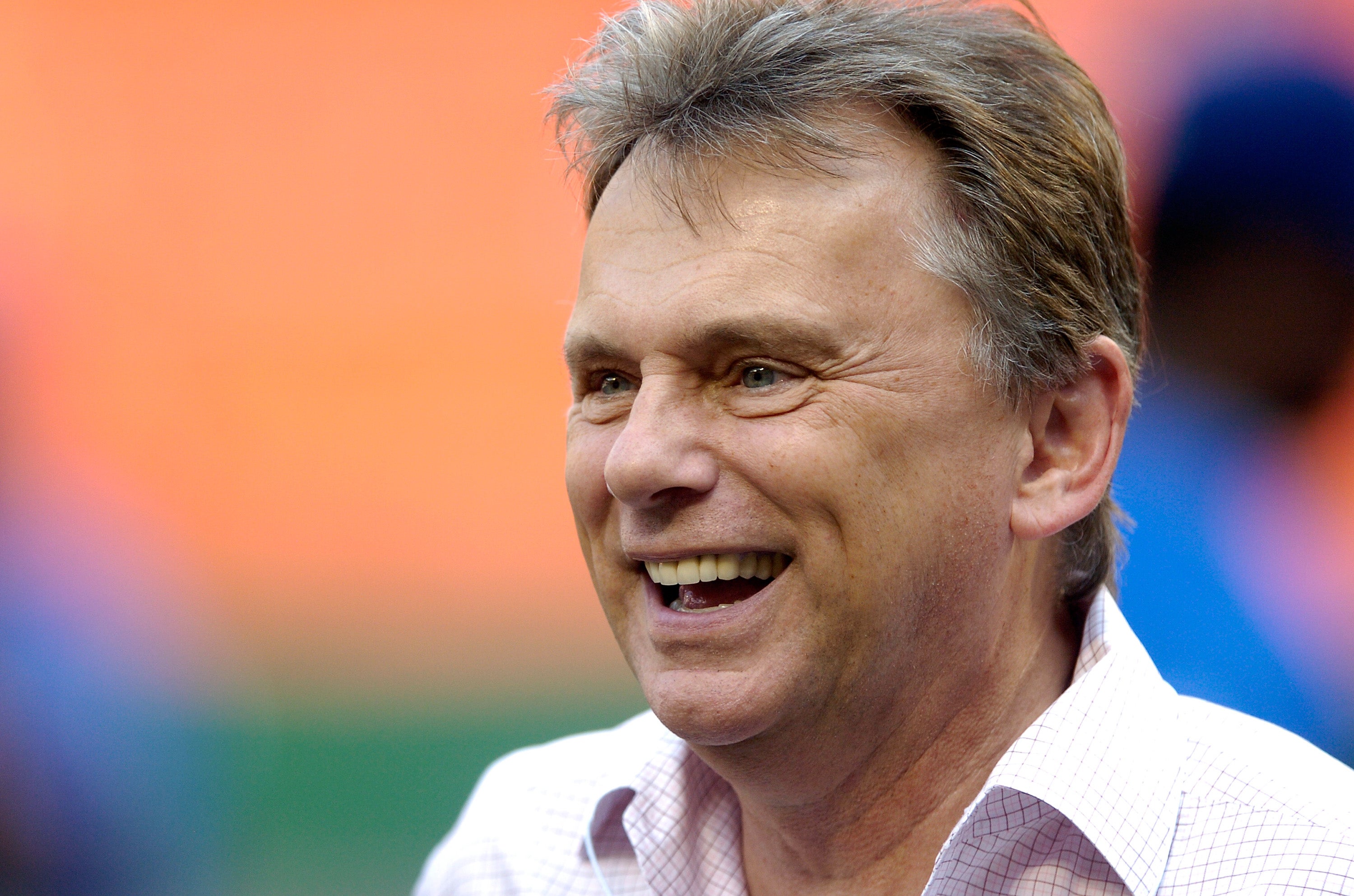 Pat Sajak attending a baseball game in Washington DC in 2007