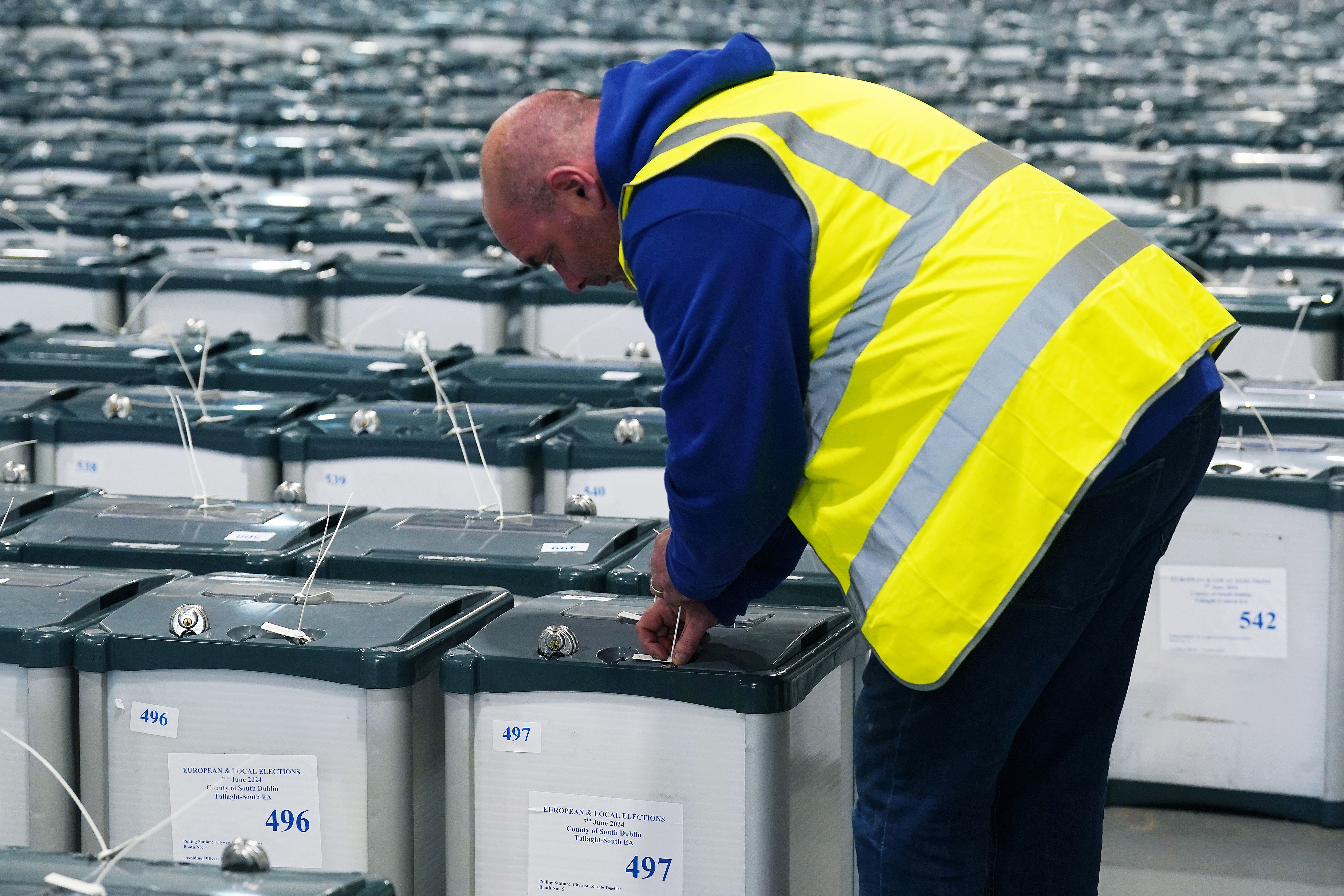 The process to fully count the votes will take days (Brian Lawless/PA)