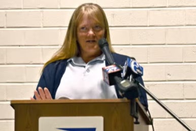 USPS worker Tara Snyder (pictured) didn’t realize she was in danger when she went about her usual 10-mile delivery route in Pennsylvania