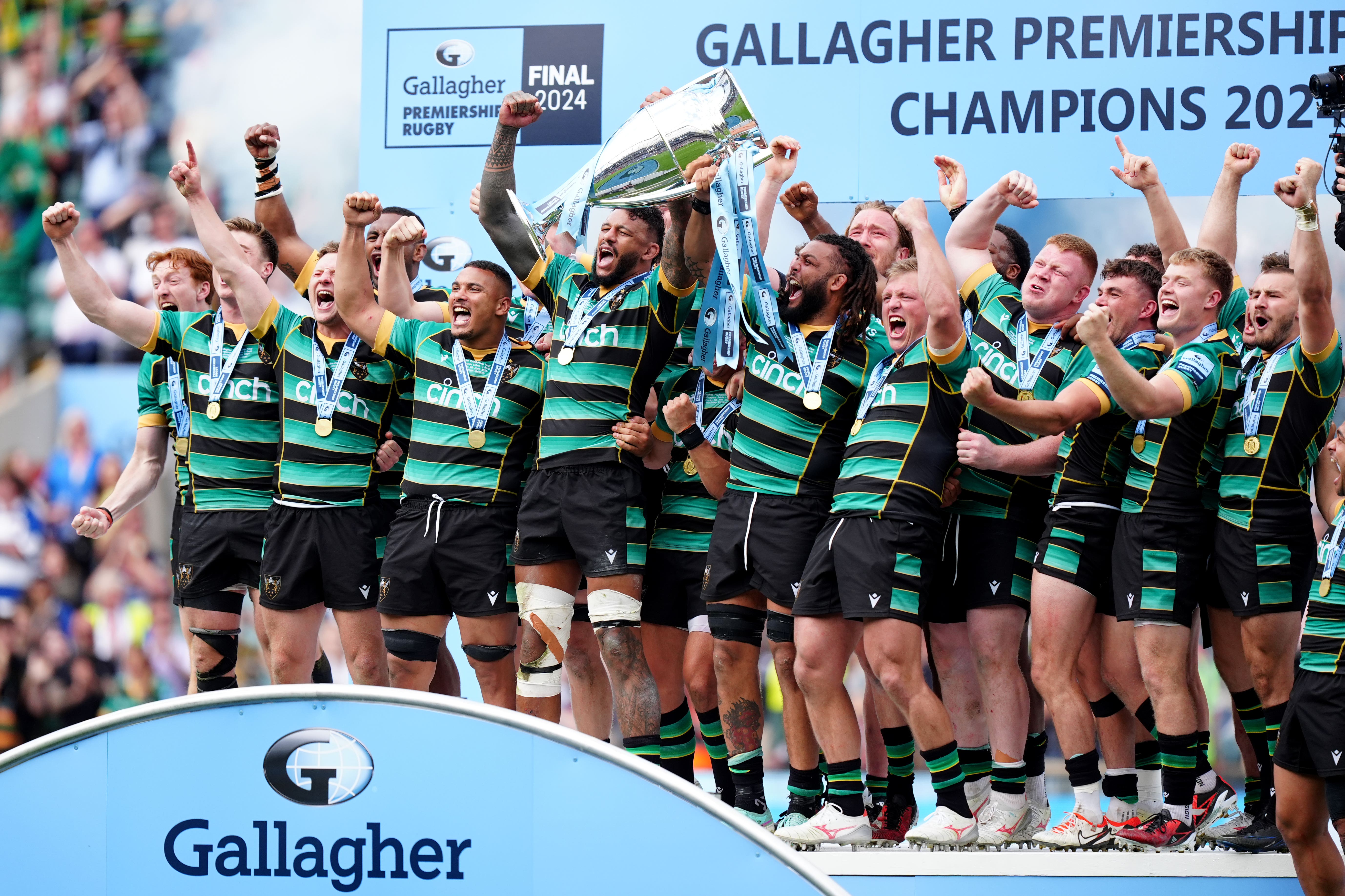 Northampton are Premiership champions (Mike Egerton/PA)