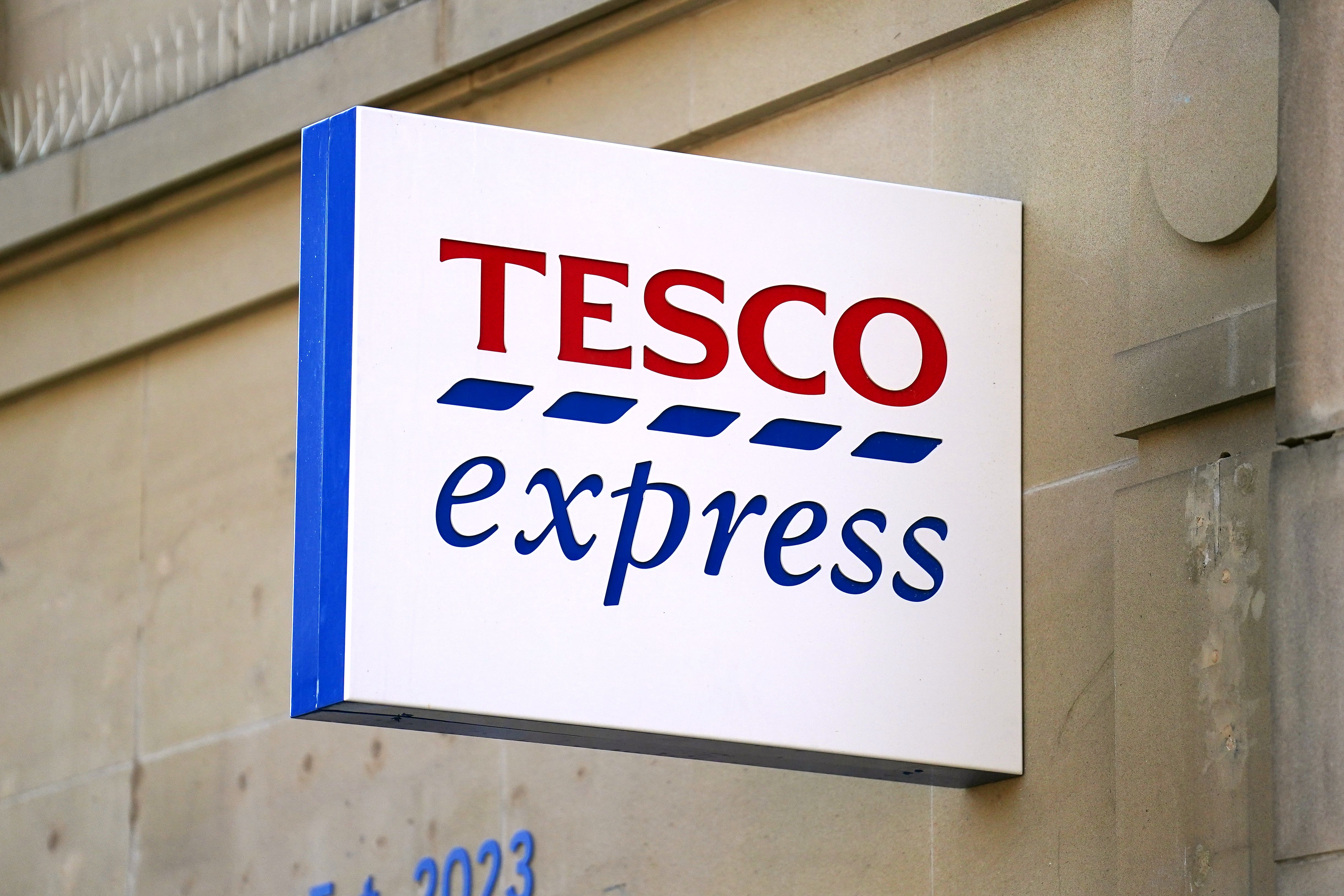 Tesco, the UK’s largest grocery firm, will update investors with a first quarter trading statement on Friday (PA)