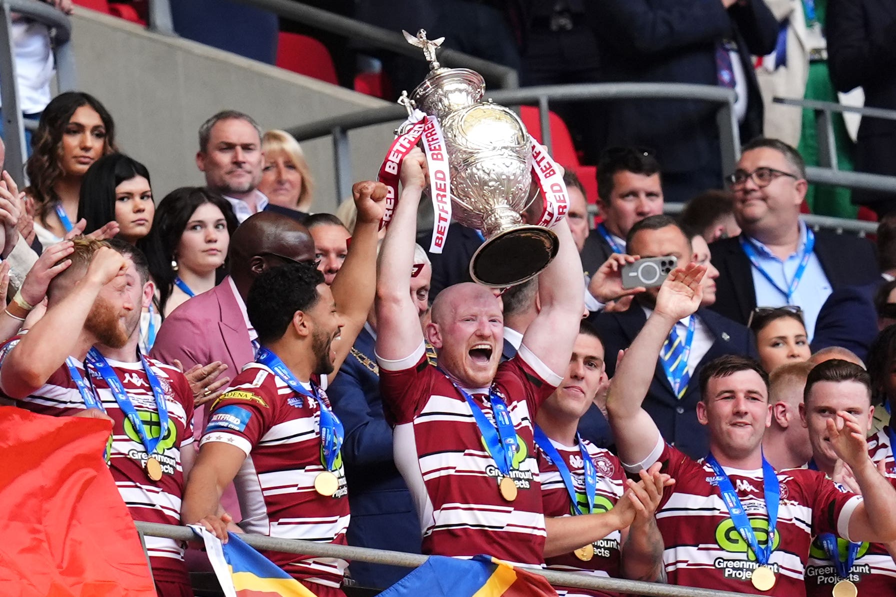 Liam Farrell hailed a “special” achievement after Wigan beat Warrington at Wembley (John Walton/PA)