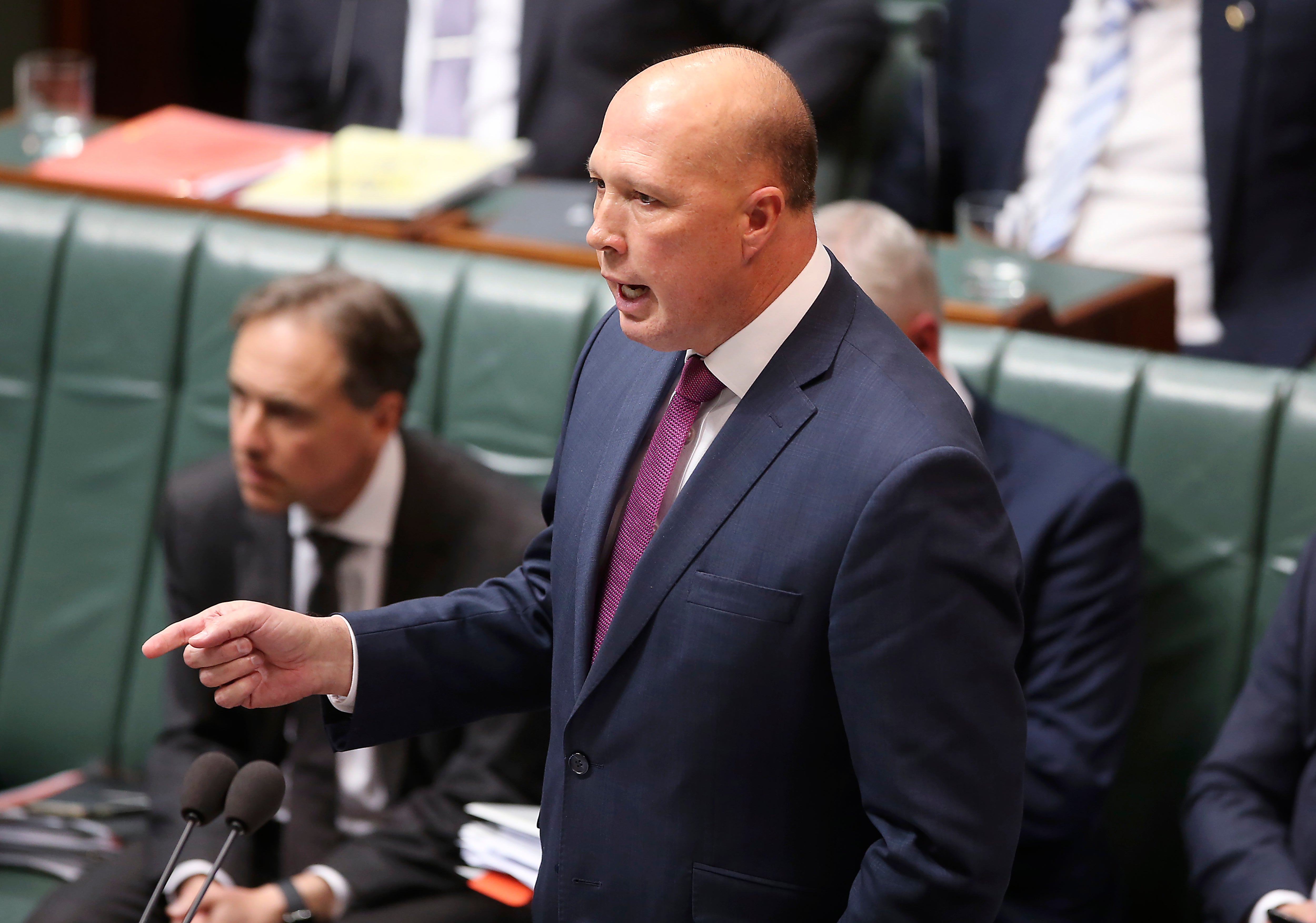 Coalition leader Peter Dutton was criticised for copying Trump’s policies