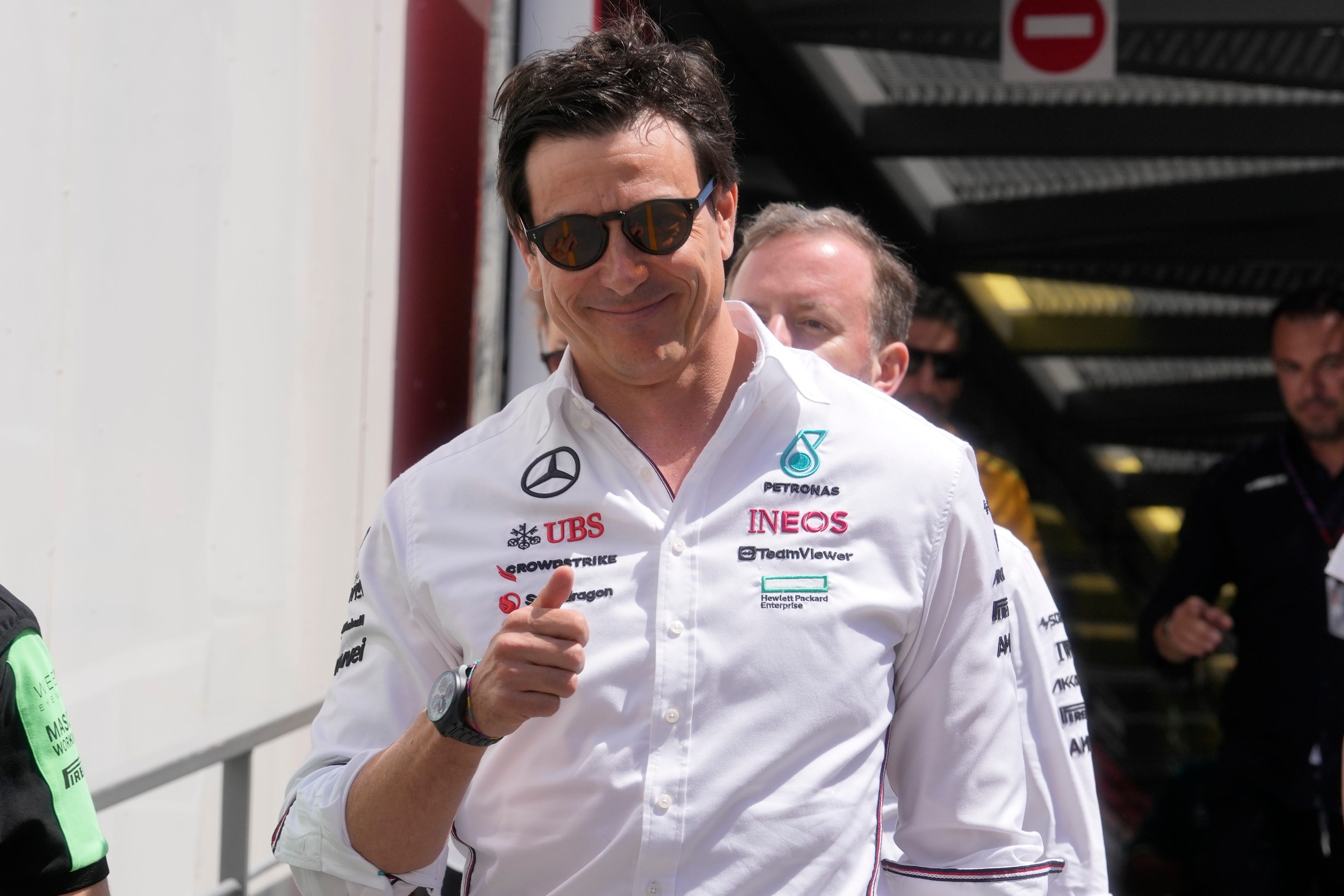 Mercedes boss Toto Wolff at the Canadian Grand Prix (AP Photo/Luca Bruno)