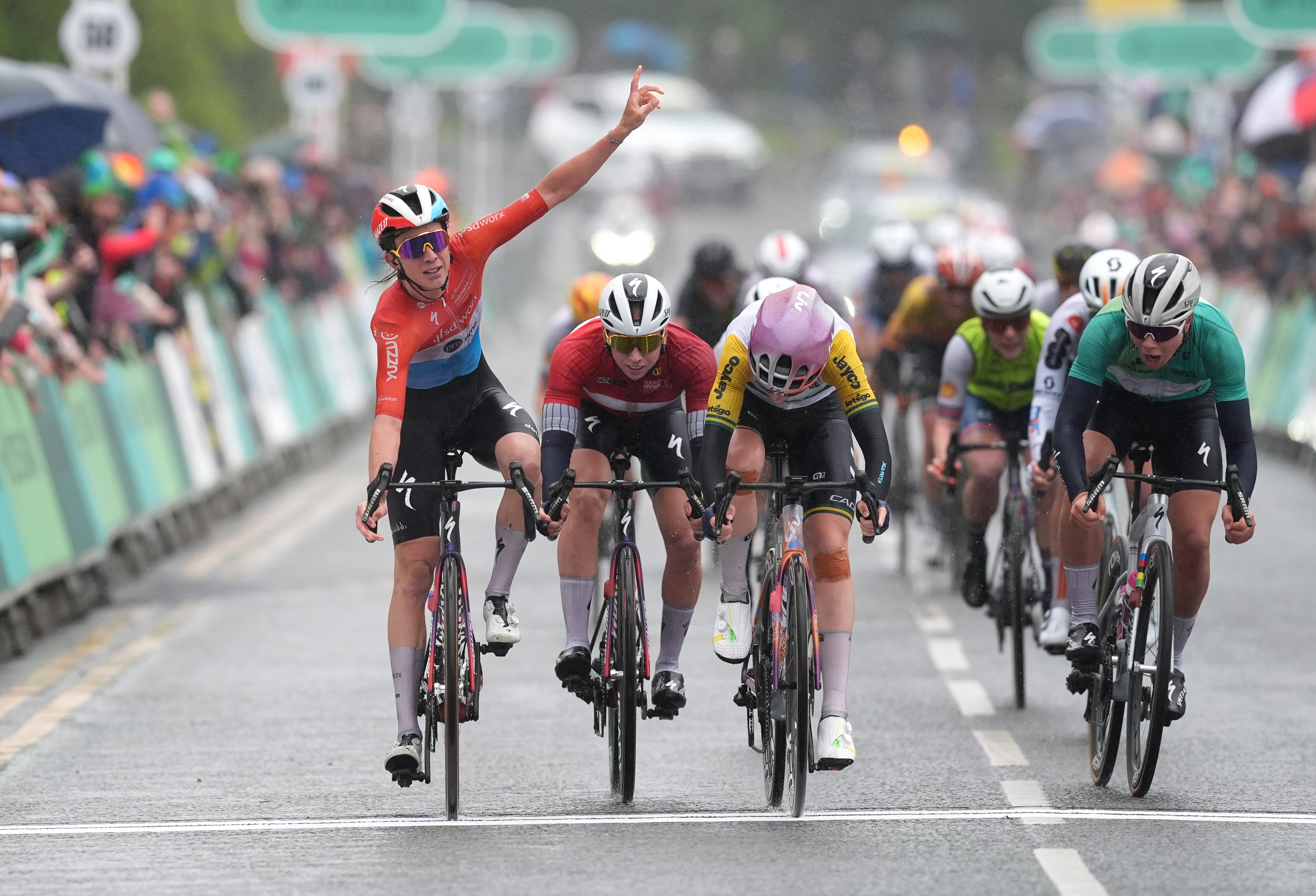 Christine Majeurs celebrated too early at the final stage of the Tour of Britain Women