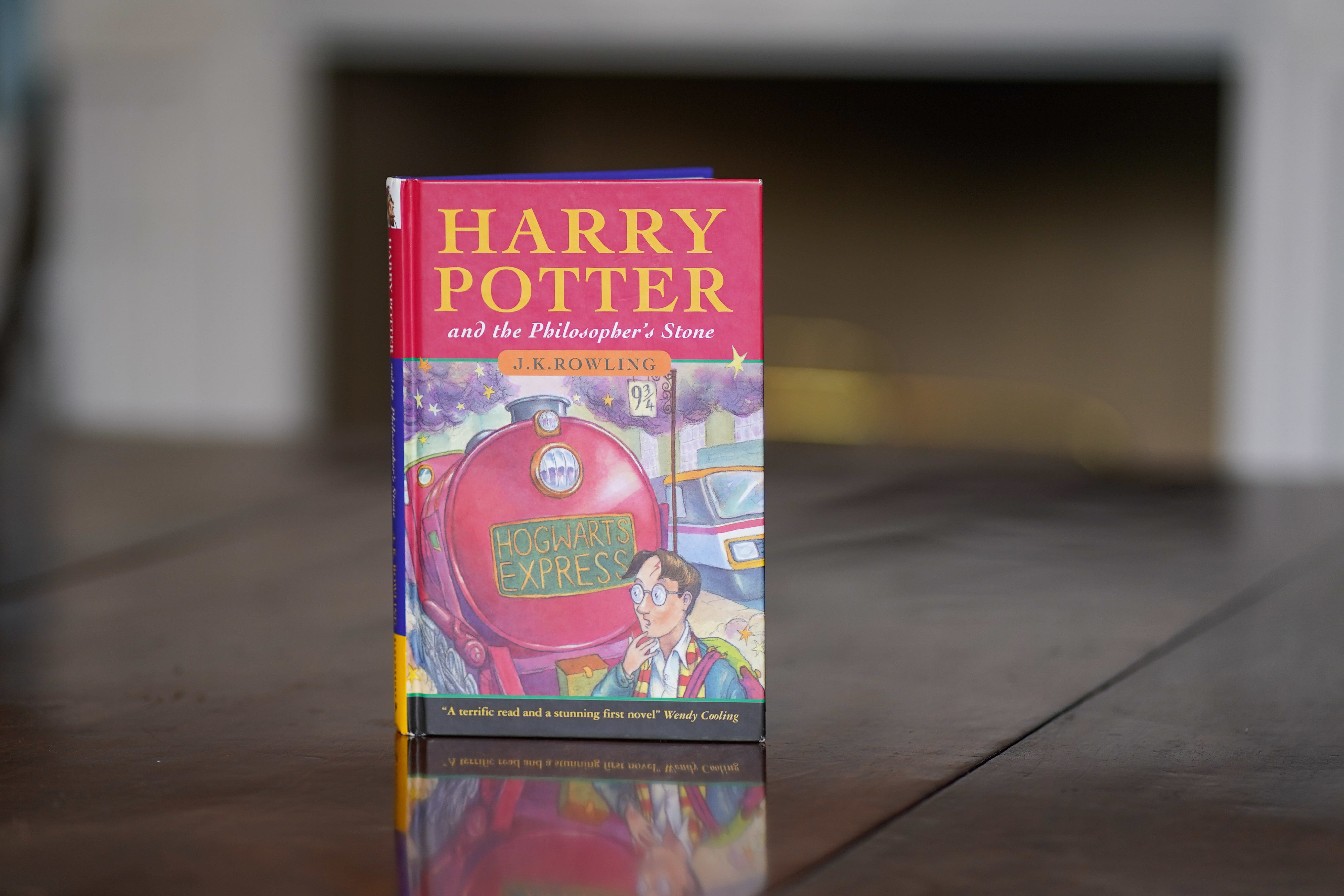 The edition of Harry Potter And The Philosopher’s Stone was one of only 500 printed (Jacob King/PA)