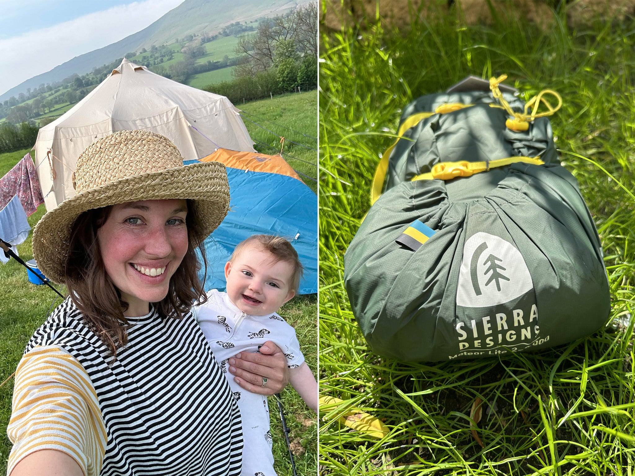 Our tester pitched up in the British countryside, to see how well each tent performed