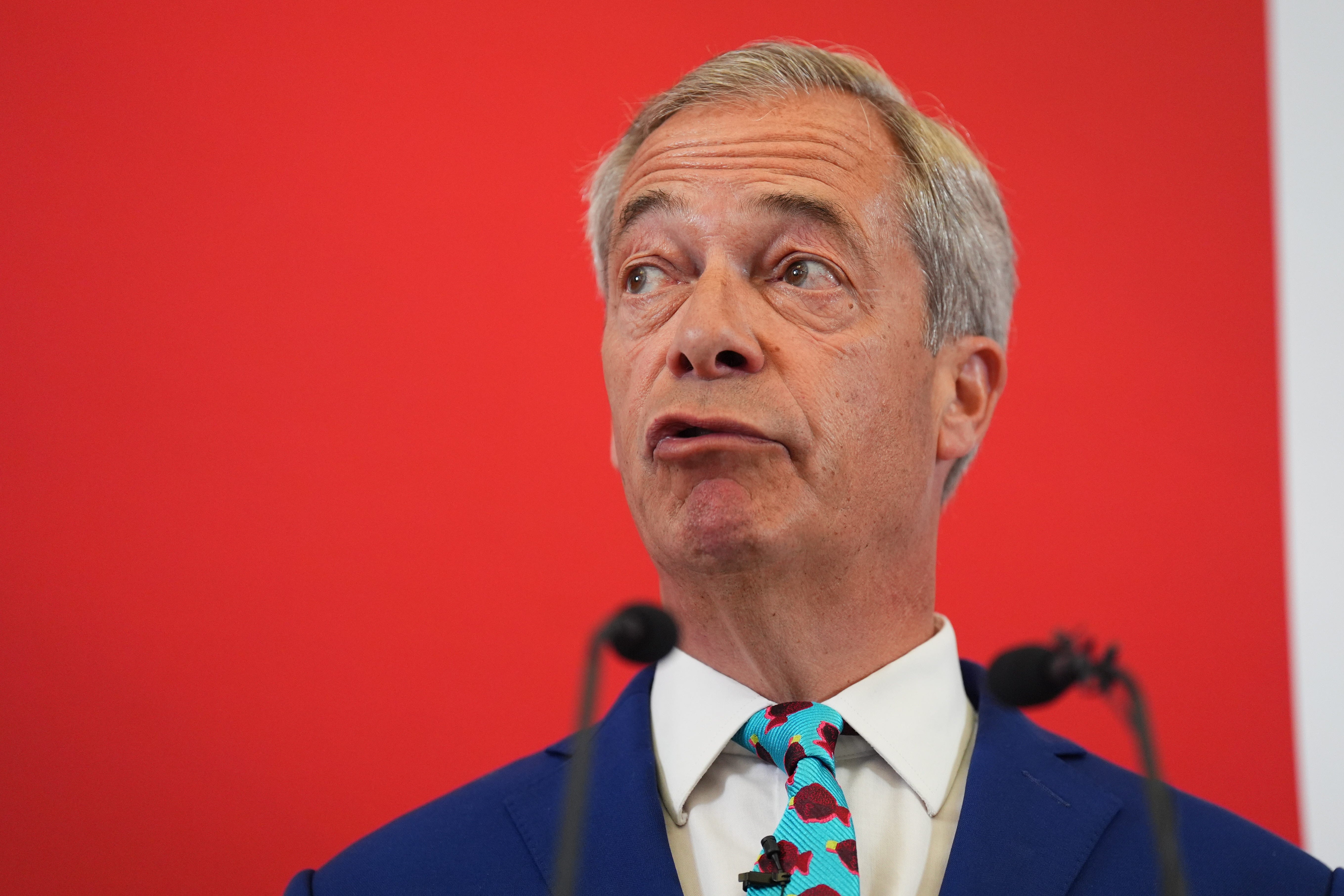 Leader of Reform UK Nigel Farage stood caniddates down to save the Tories in 2019 (James Manning/PA)