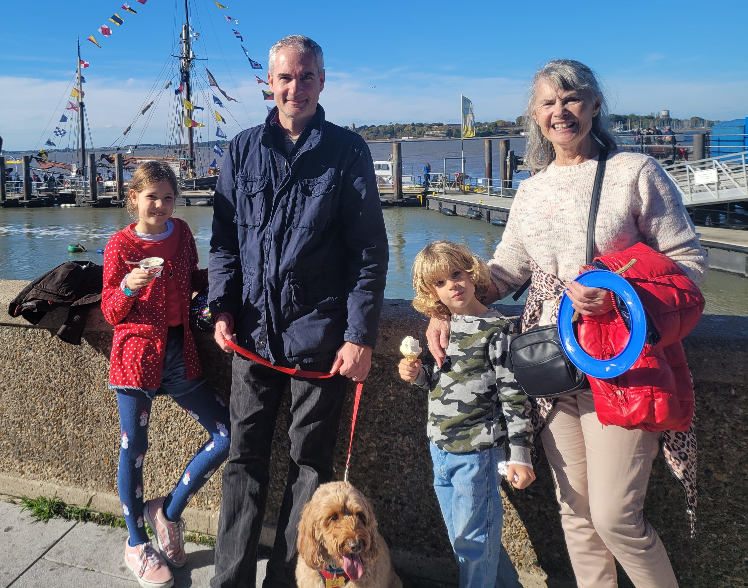 Paul with Myla, 10, Aidan, 6 and his mother mum Lynne(Collect/PA Real Life)