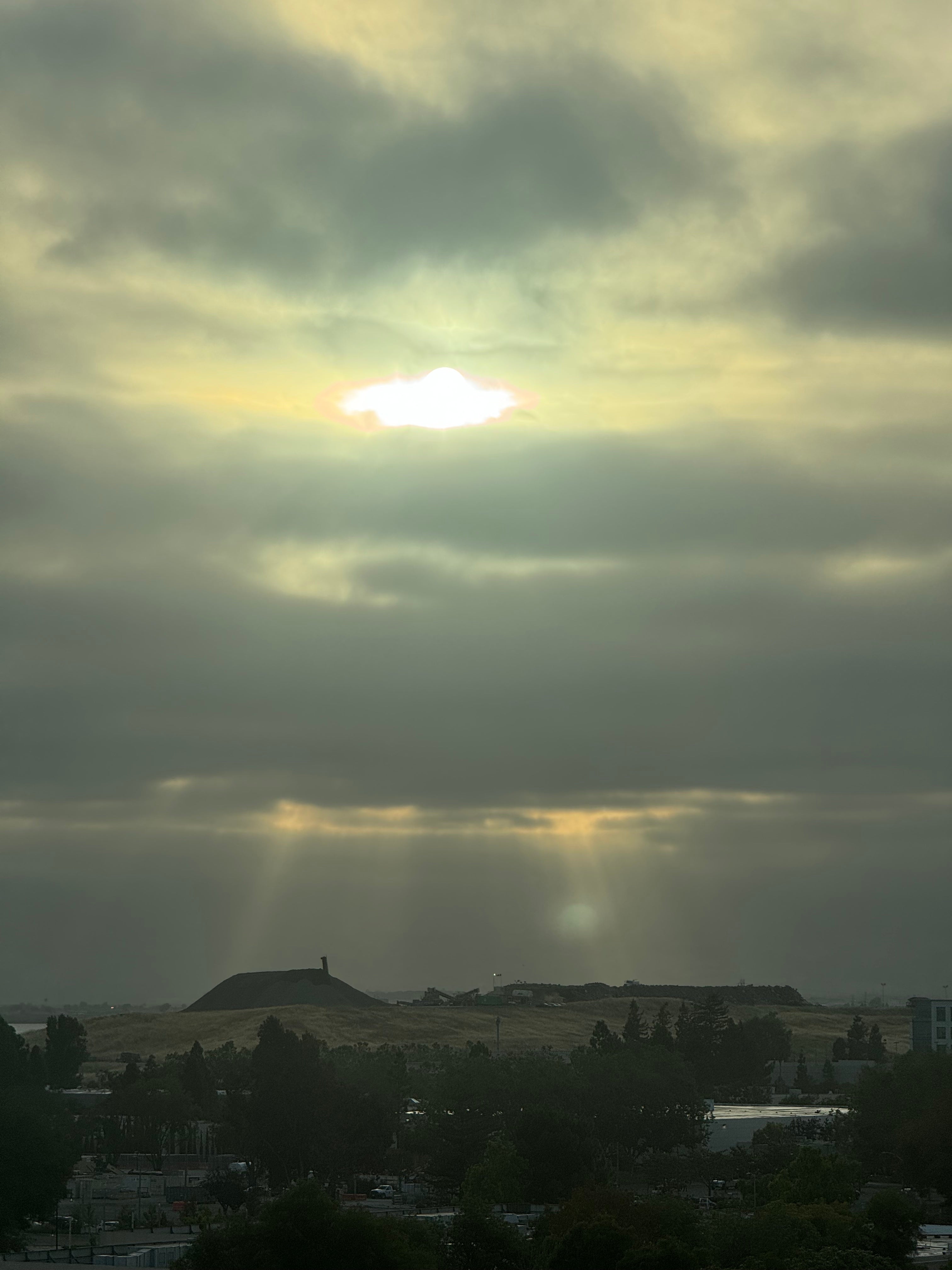 The view from Sunnyvale, California this morning