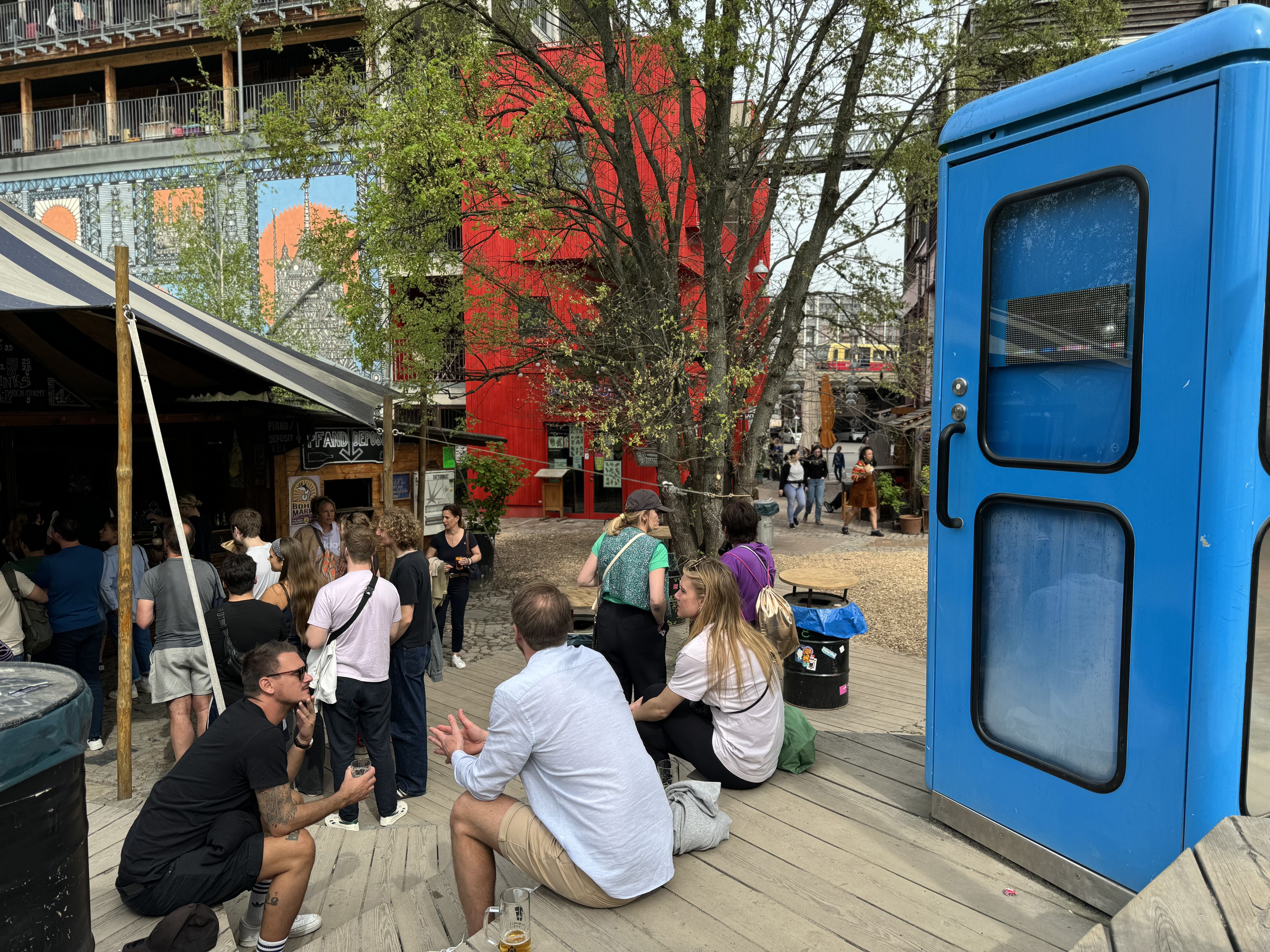 A Teledisko in Holzmarkt: There are seven of these tiny discos across Berlin, which are just a square metre in size