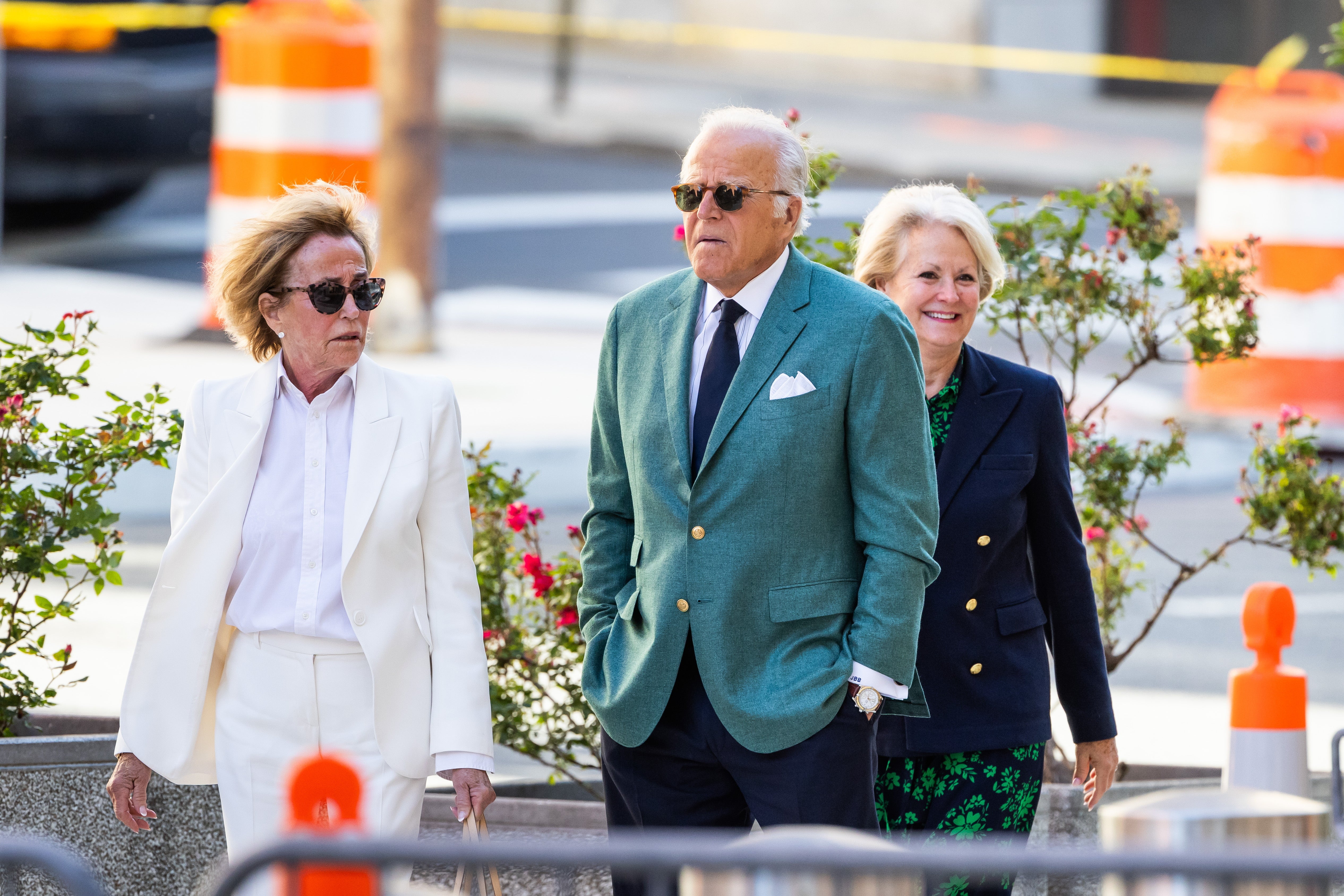 Joe Biden’s siblings, Valerie Biden Owens and James Biden arrive to court on June 10 in time for closing arguments