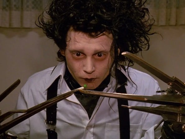 Johnny Depp eventually won the role of Edward Scissorhands