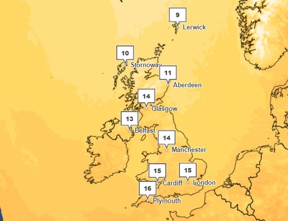 Temperatures will remain the same for Wednesday with a cold breeze coming in on the Atlantic jet stream