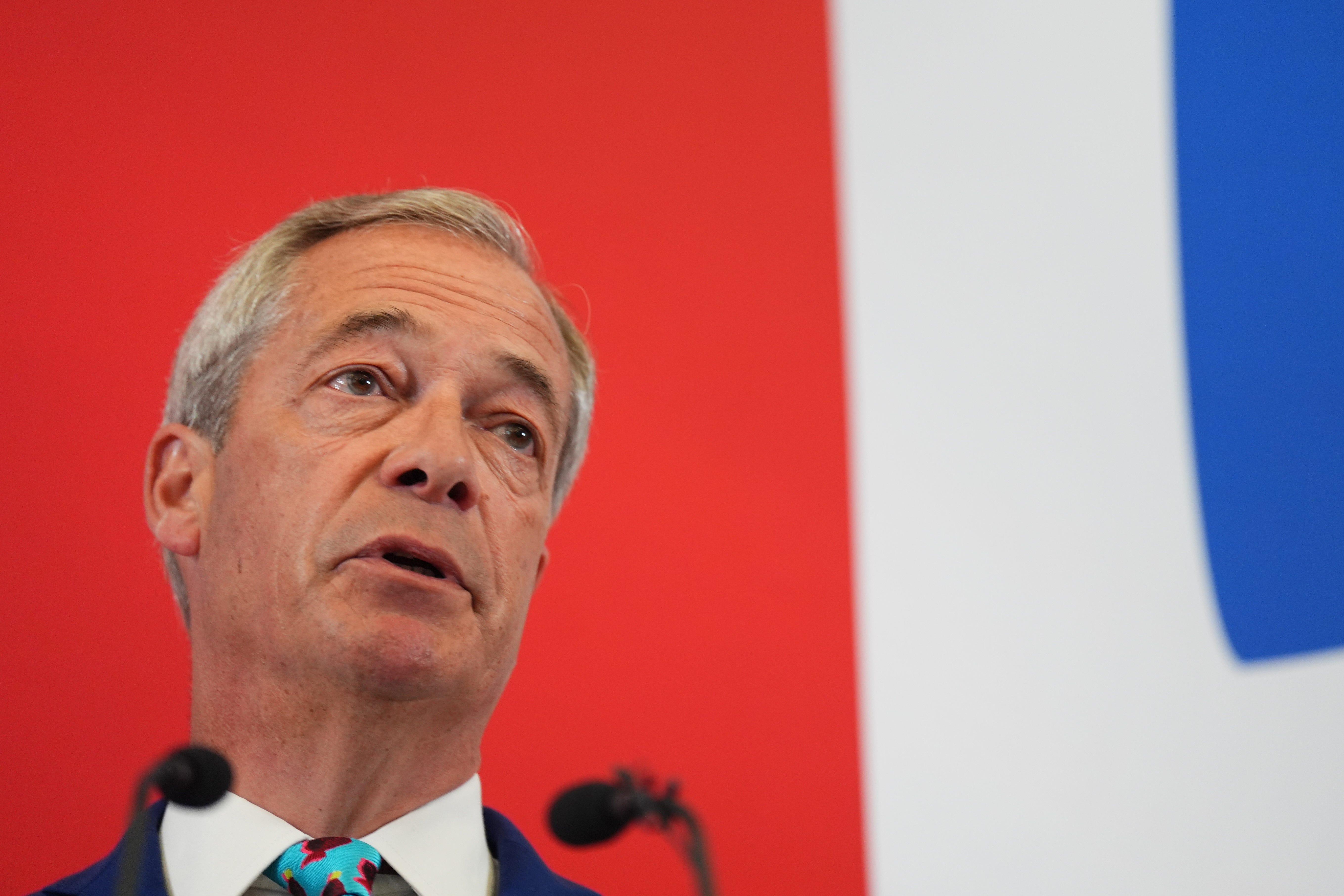 Nigel Farage was speaking on June 10 (James Manning/PA)