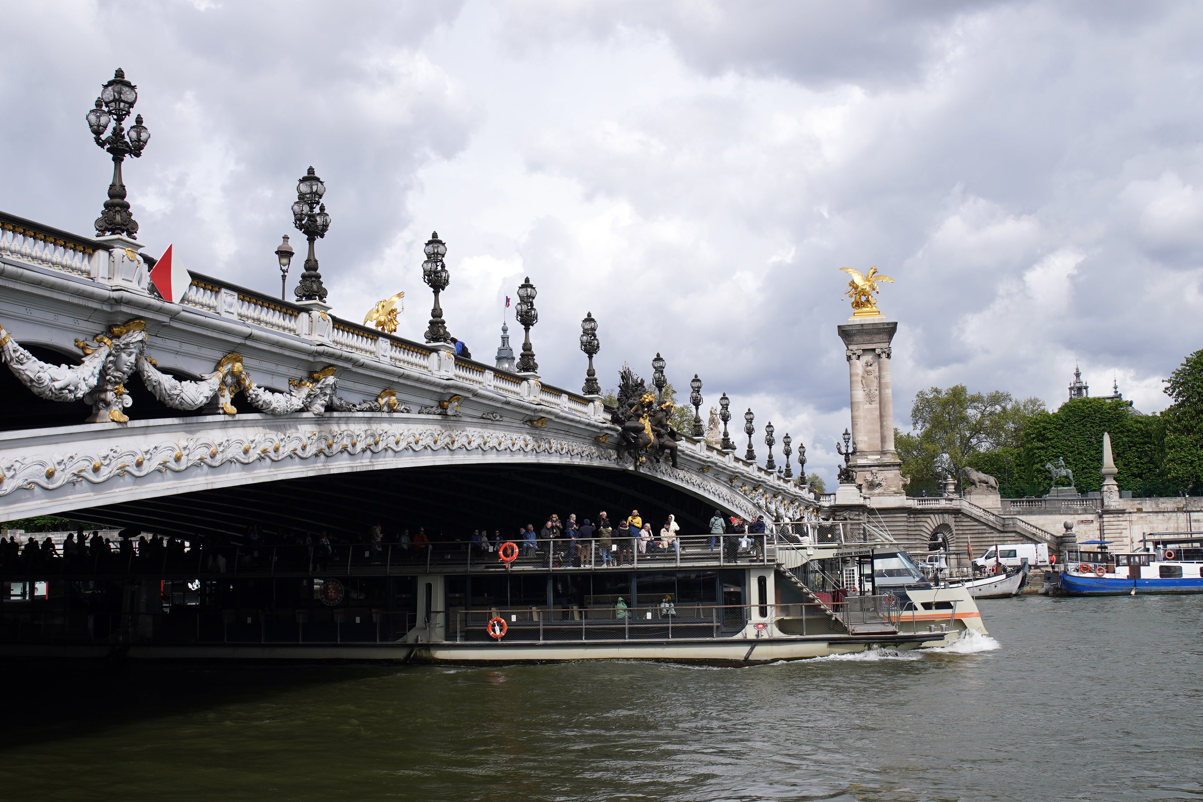 Pont Alexandre III bridge, which spans the River Seine in Paris