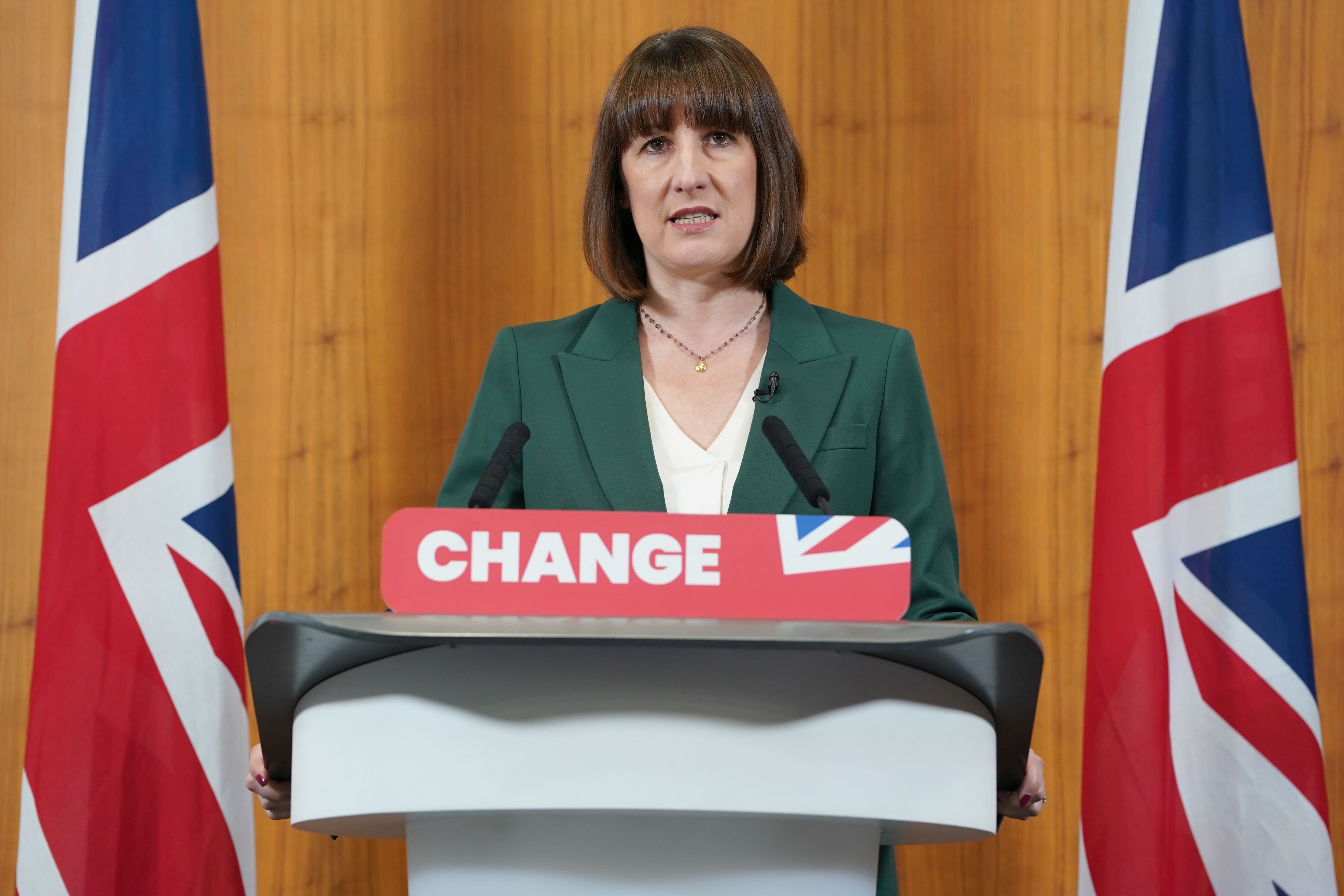 Shadow chancellor Rachel Reeves said to consequences of the Tories’ manifesto would include a new mortgages bombshell (Lucy North/PA)