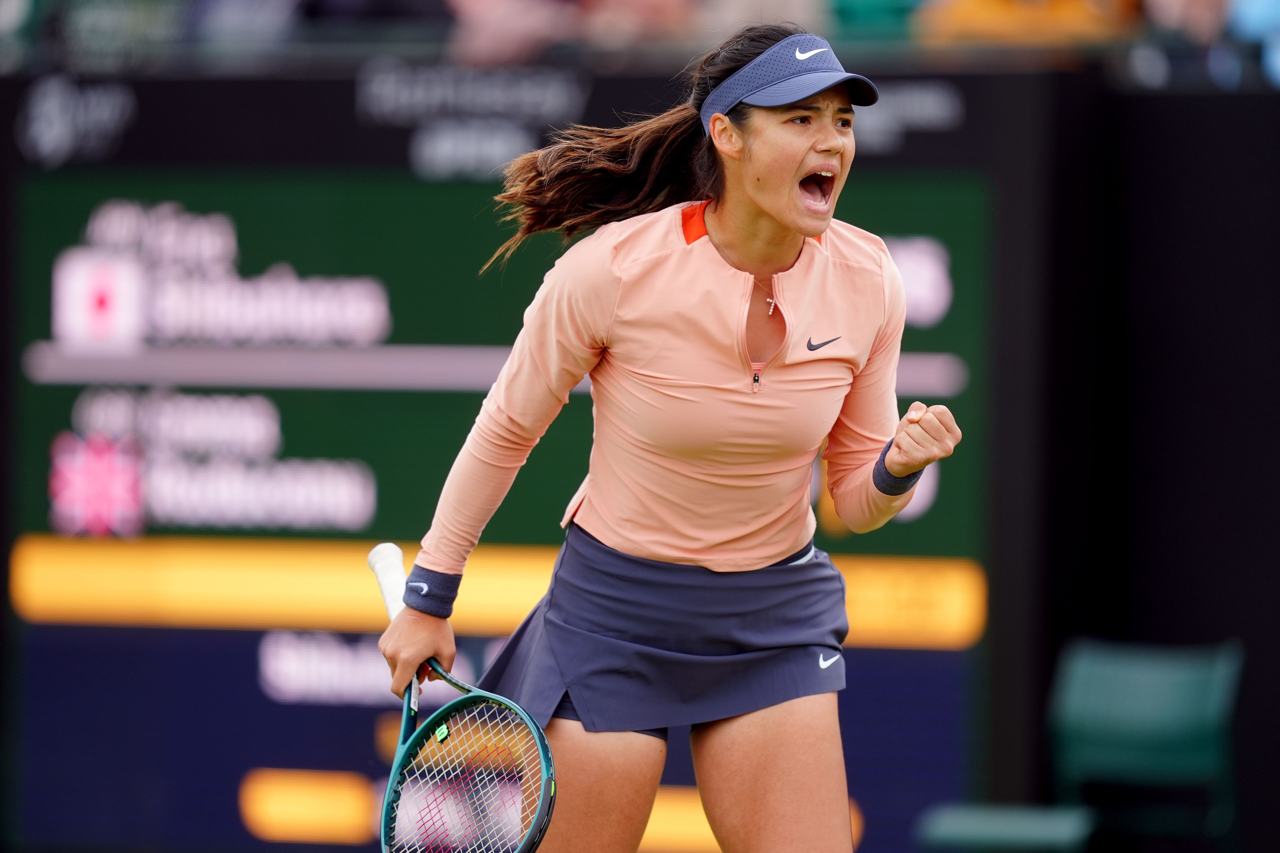 Emma Raducanu won on her return to the WTA Tour (David Davies/PA)