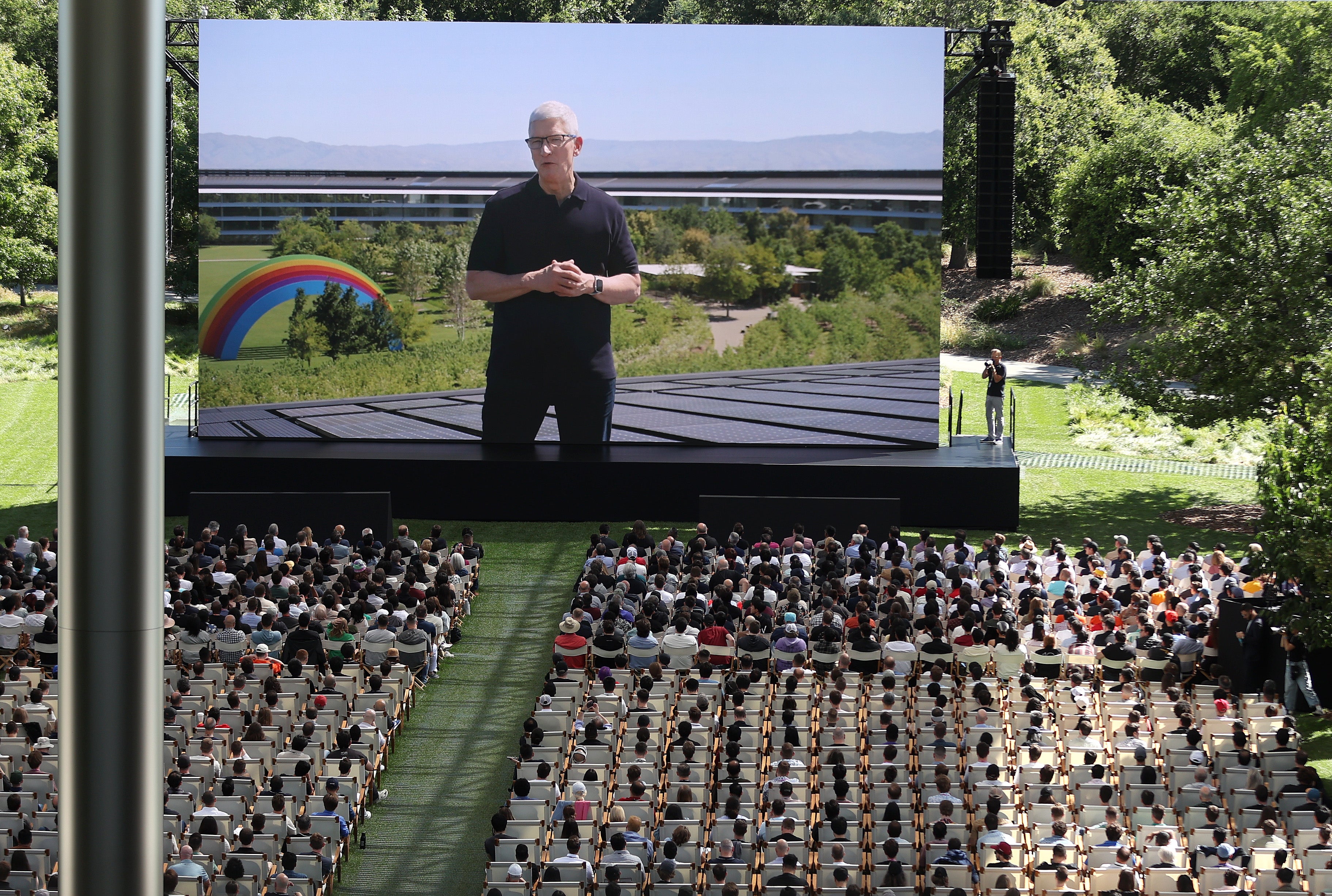 Apple CEO Cook at the start of the Apple Worldwide Developers Conference