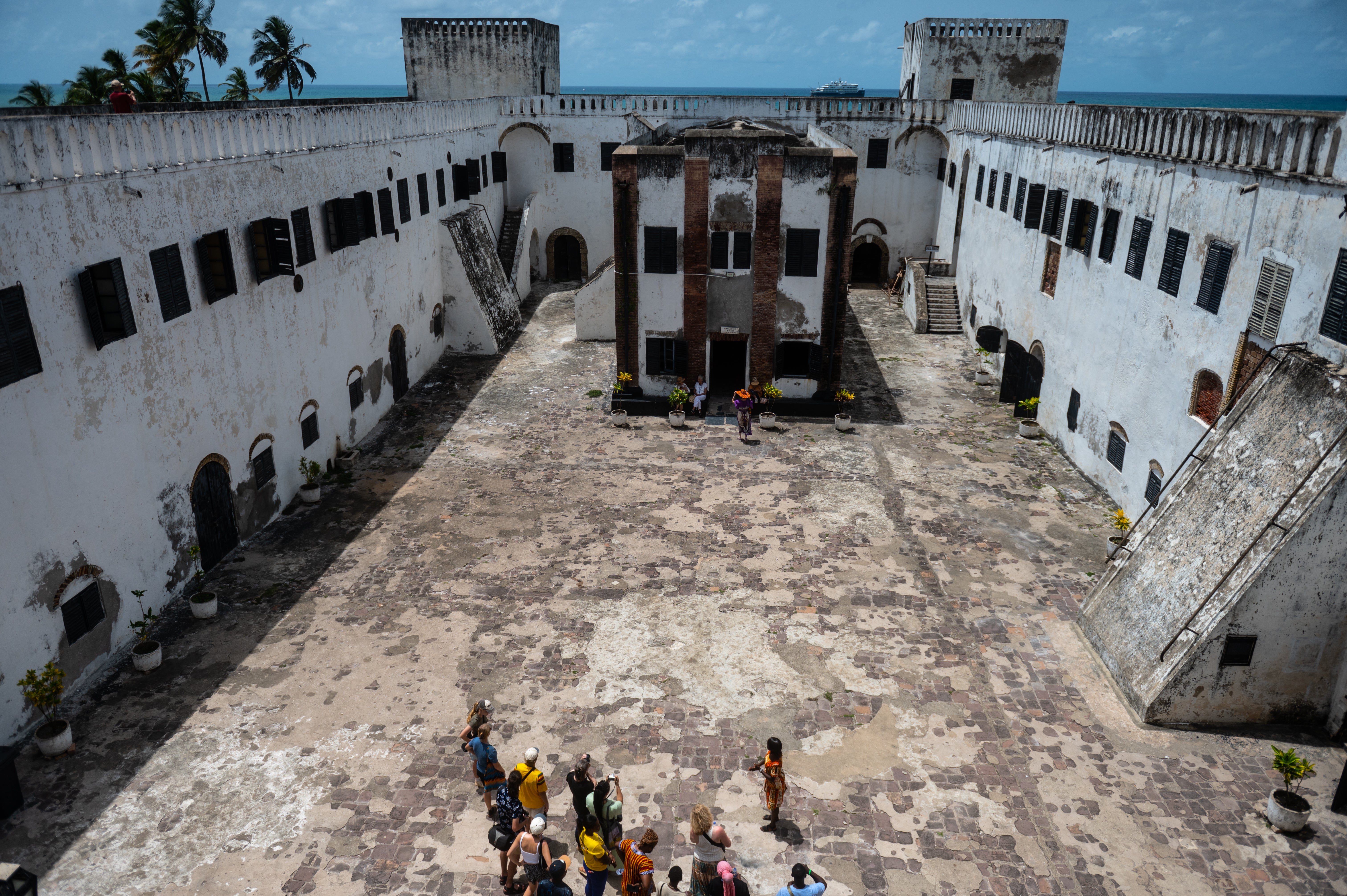 Inside Cape Coast Castle, which is now included on the Unesco World Heritage List