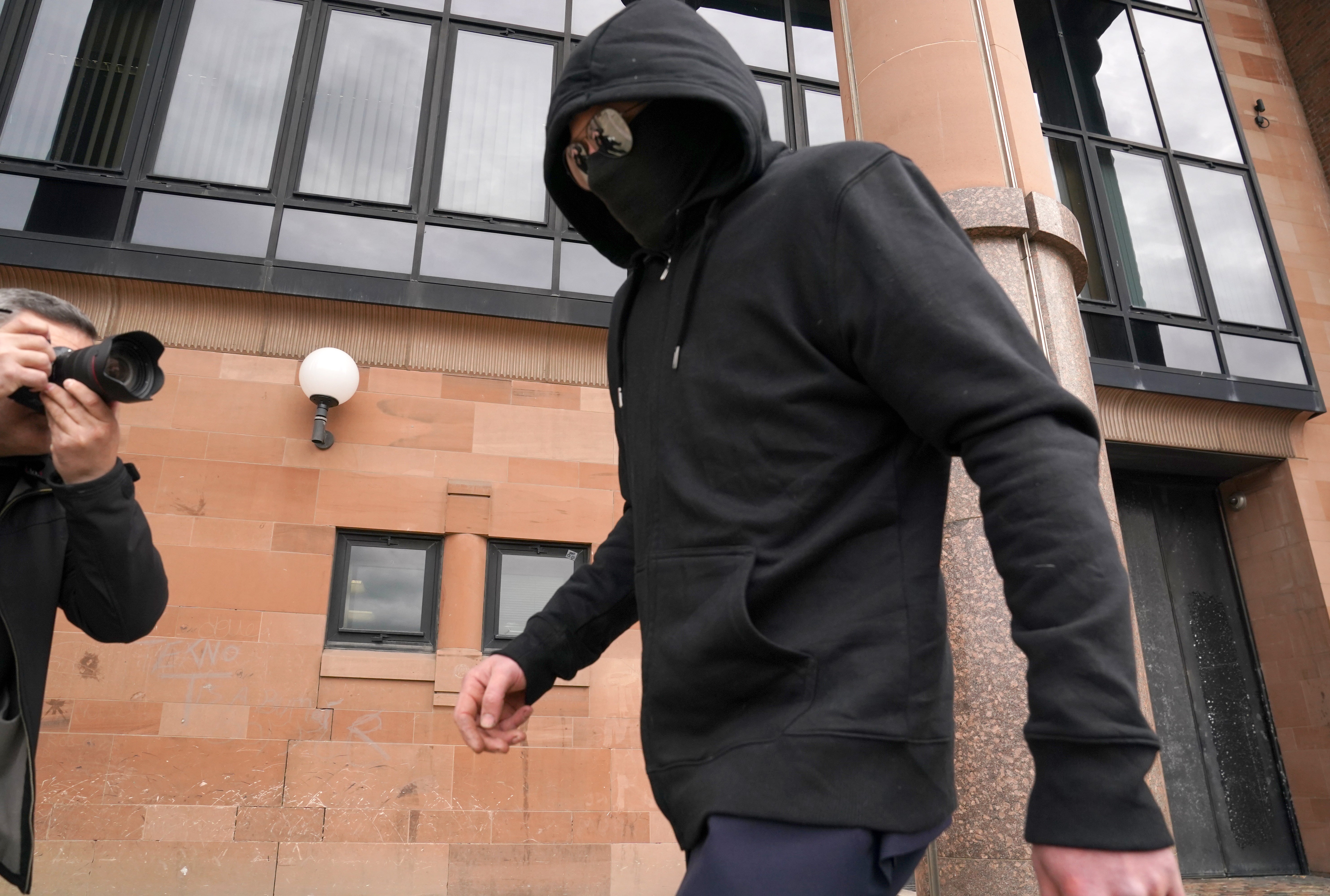 Adam Carruthers pictured leaving Newcastle Crown Court